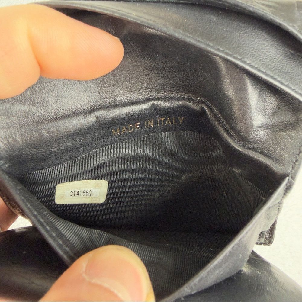 Chanel Chanel CC Logo Grained Calfskin Bifold Wallet Black Authent Size ONE SIZE - 5 Thumbnail