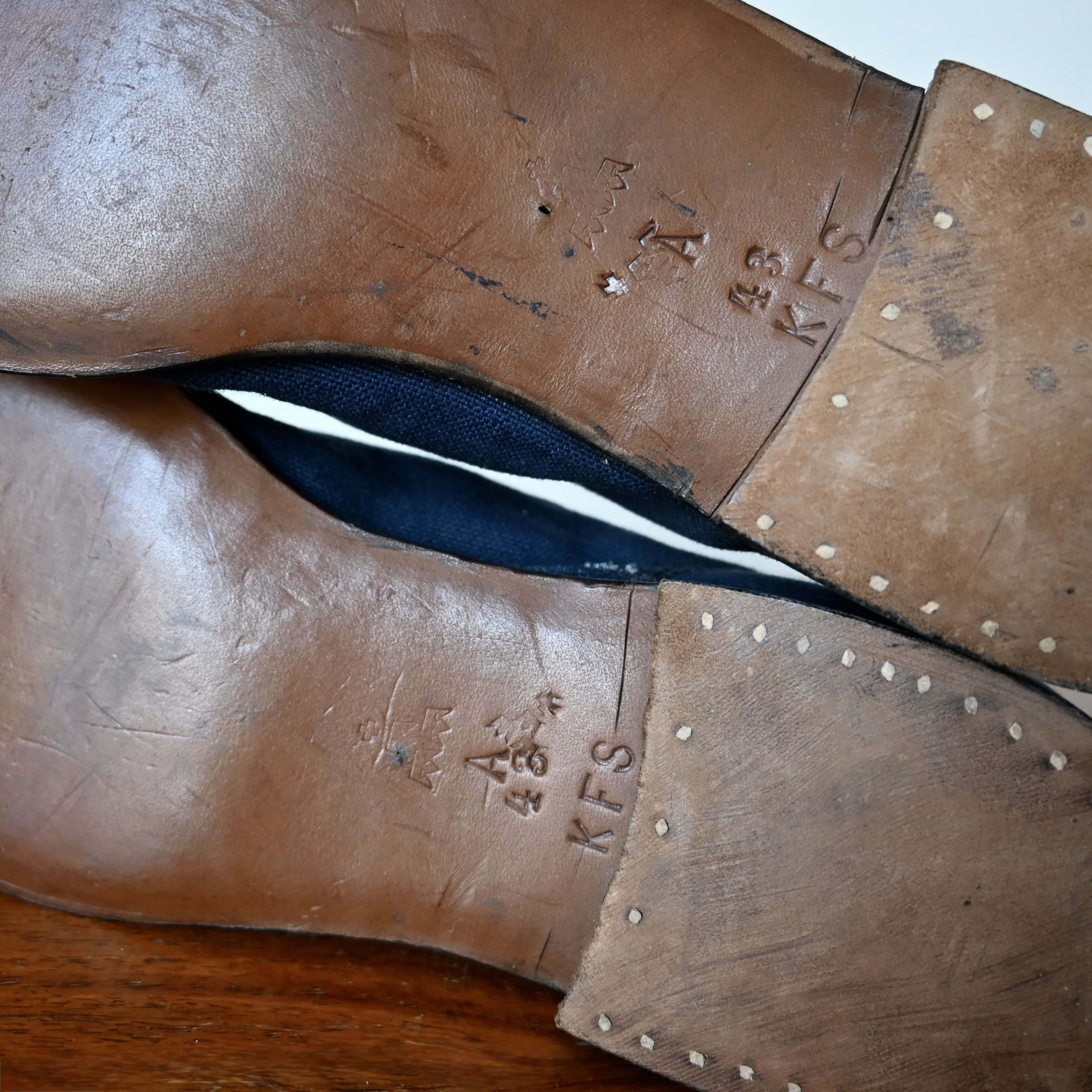 Vintage DEADSTOCK, 1920s-30s Swedish Military "gym trainer", 43 Size US 9.5 / EU 42-43 - 9 Thumbnail