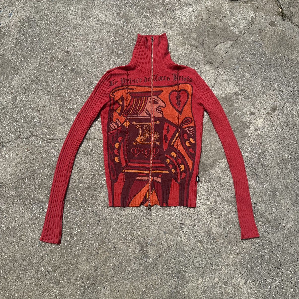 Hysteric Glamour × If Six Was Nine × Jean Paul Gaultier ♥️RARE Jack Of Heart 2Zip-Up Sweater Jean Paul Gaultier Style Size M / US 6-8 / IT 42-44 - 5 Thumbnail