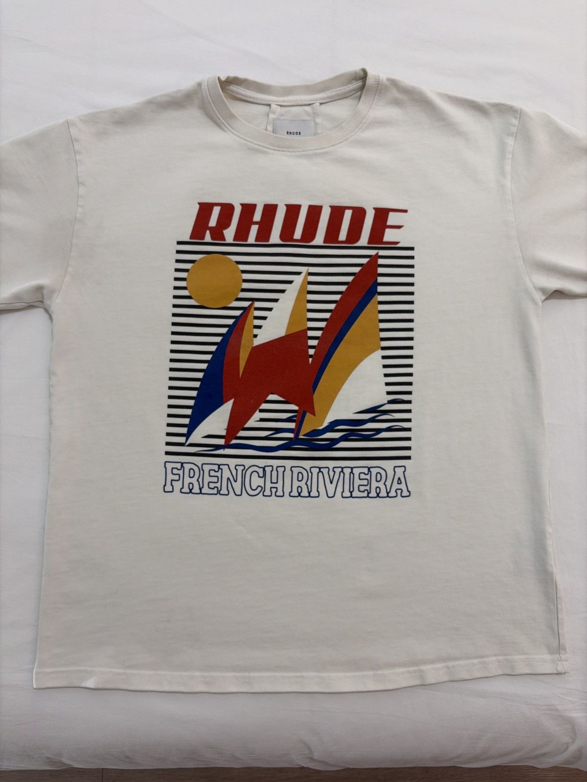 Rhude Rhude ‘Poster’ French Riviera Destination Sailing Tee Size US S / EU 44-46 / 1 - 4 Thumbnail