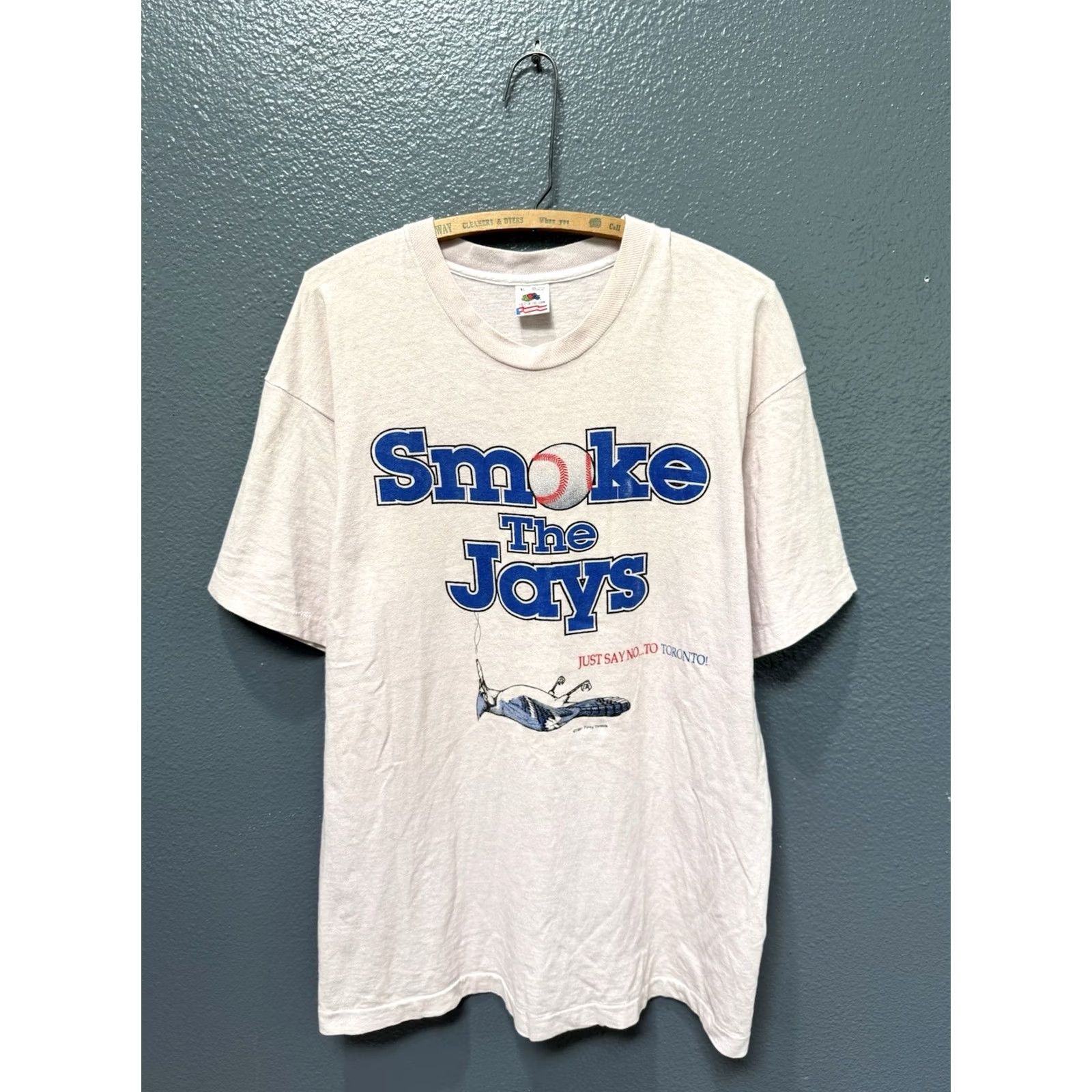 Fruit Of The Loom VINTAGE Fruit of the Loom White Tee Shirt 90s Baseball Size XL Mens Size US XL / EU 56 / 4 - 3 Thumbnail