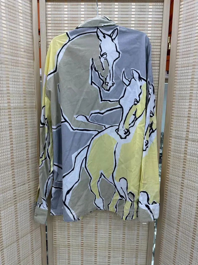 Hermes Hermes size 39 Spring and summer shirt, light yellow and li Size US XXS / EU 40 - 2 Thumbnail