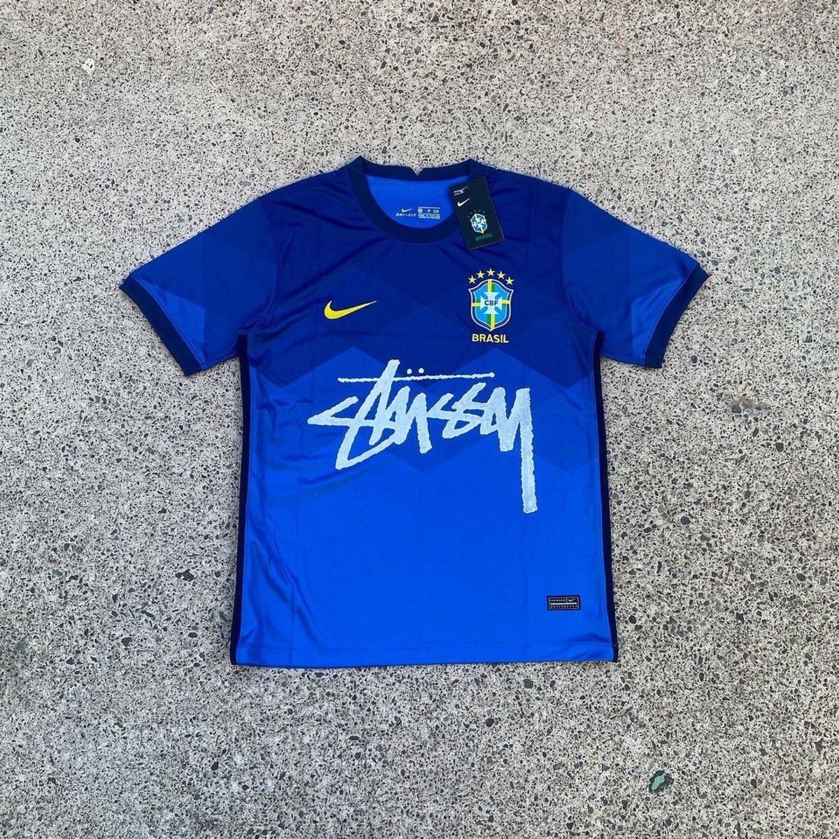 Nike × Stussy Brazil jersey stussy football soccer kit | Grailed