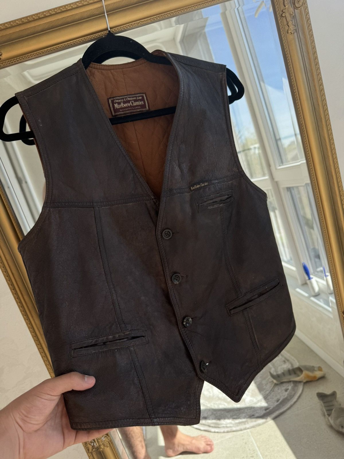 Marlboro Marlboro leather vest vintage 90s Size US S / EU 44-46 / 1 - 5 Thumbnail