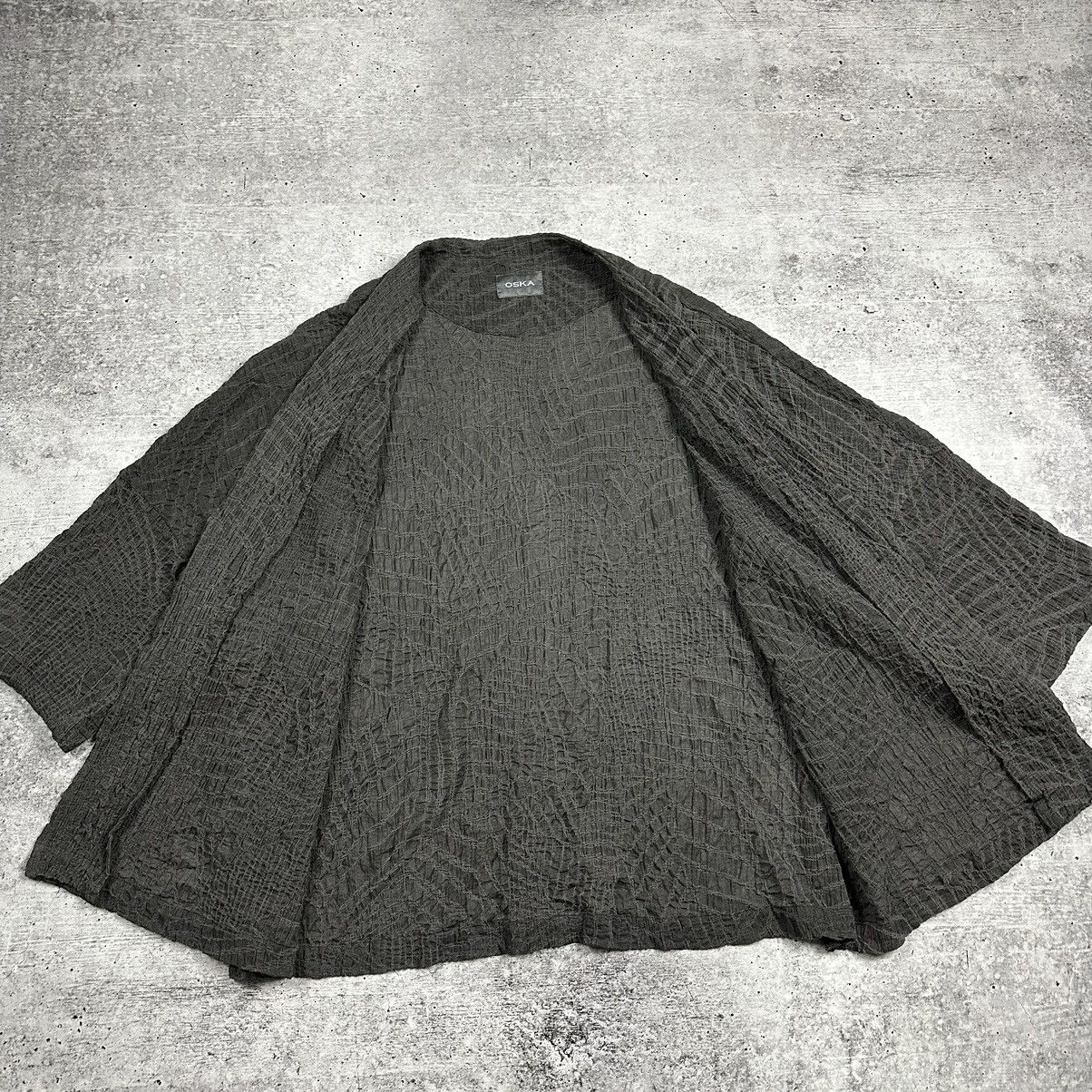 OSKA Oska Oversized Lightweight Pleats Poncho Cape Coat Jacket Size ONE SIZE - 10 Thumbnail