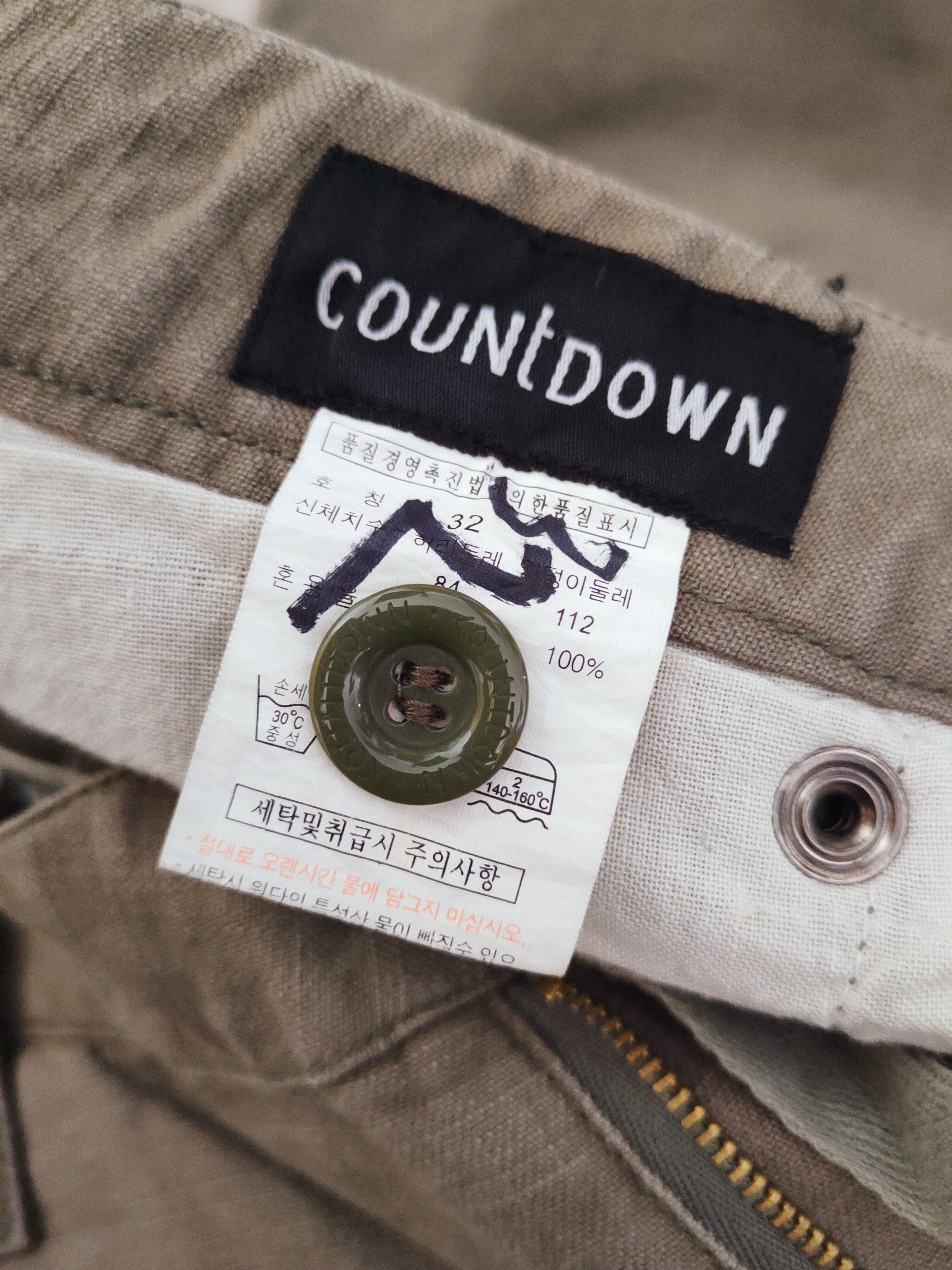 Japanese Brand Countdown Olive utility punk Multipocket Cargo Pants #W074 Size US 31 - 12 Thumbnail