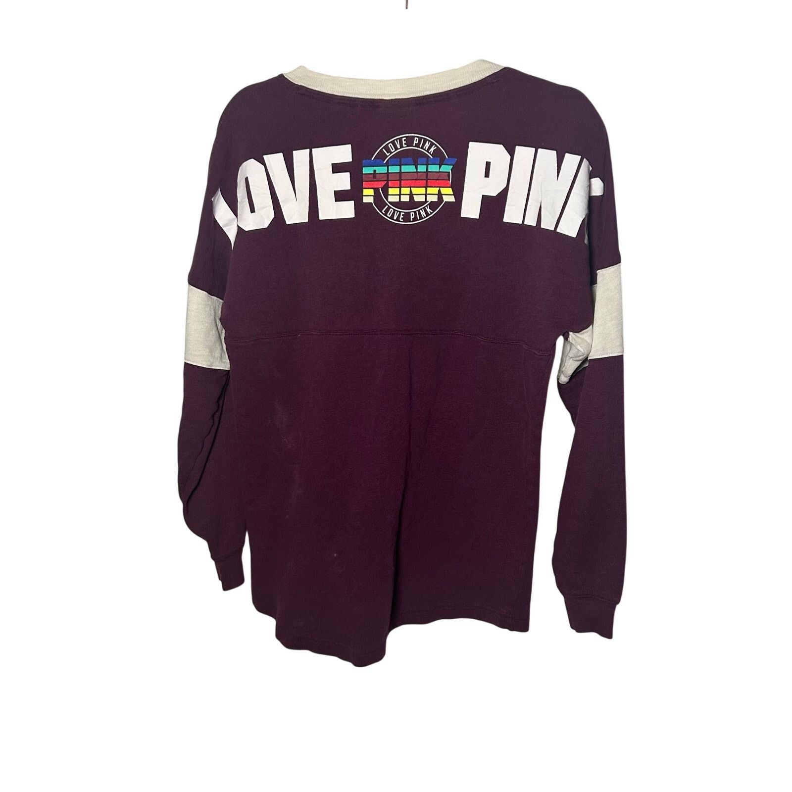 Victoria's Secret PINK Victoria's Secret Maroon Rainbow Spirit XS Loungewear Size XS / US 0-2 / IT 36-38 - 7 Thumbnail