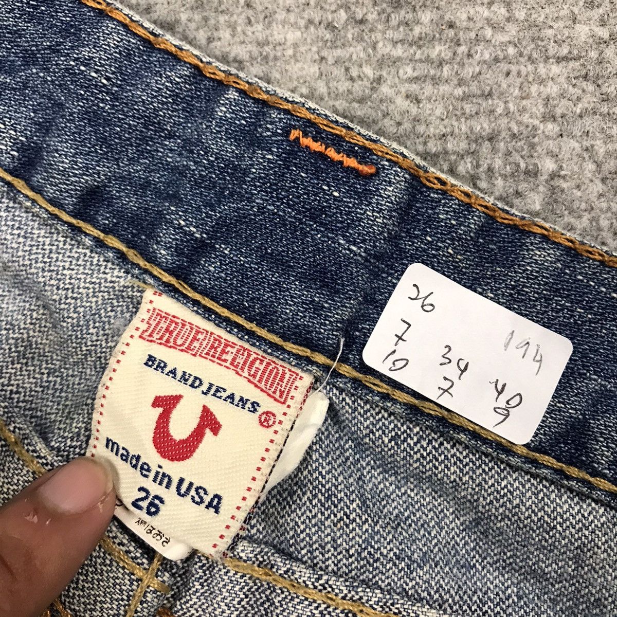 Japanese Brand FLARE TRUE RELIGION BOOT CUT DENIM DISTRESSED DENIM PANTS Size 26" / US 2 / IT 38 - 16 Thumbnail