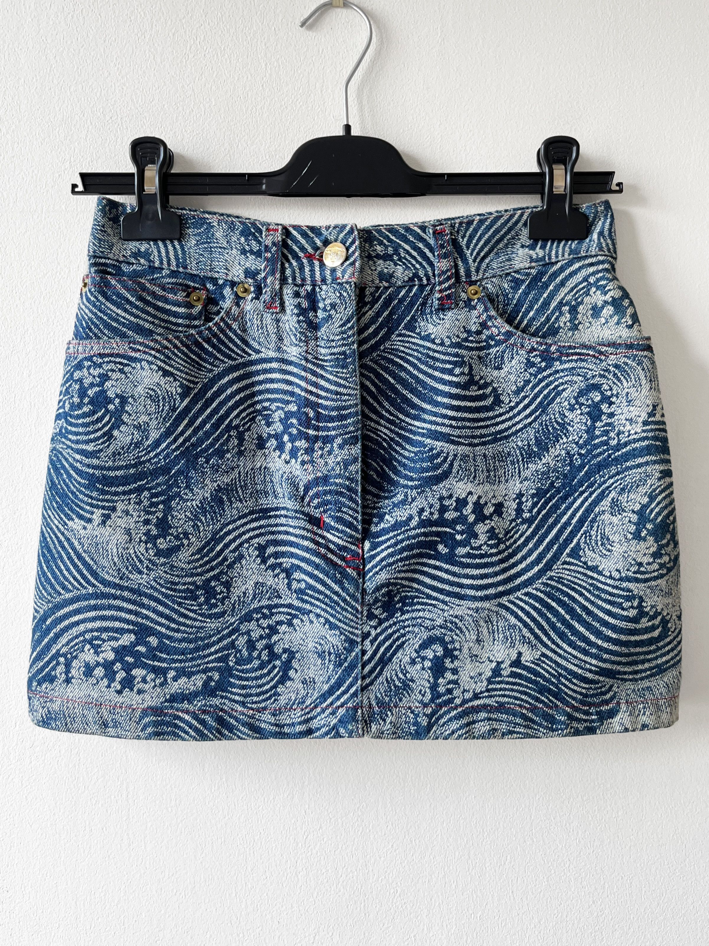 Vivienne Westwood Vivienne Westwood AW92 The Great Waves denim skirt Size 27" / US 4 / IT 40 - 1 Thumbnail