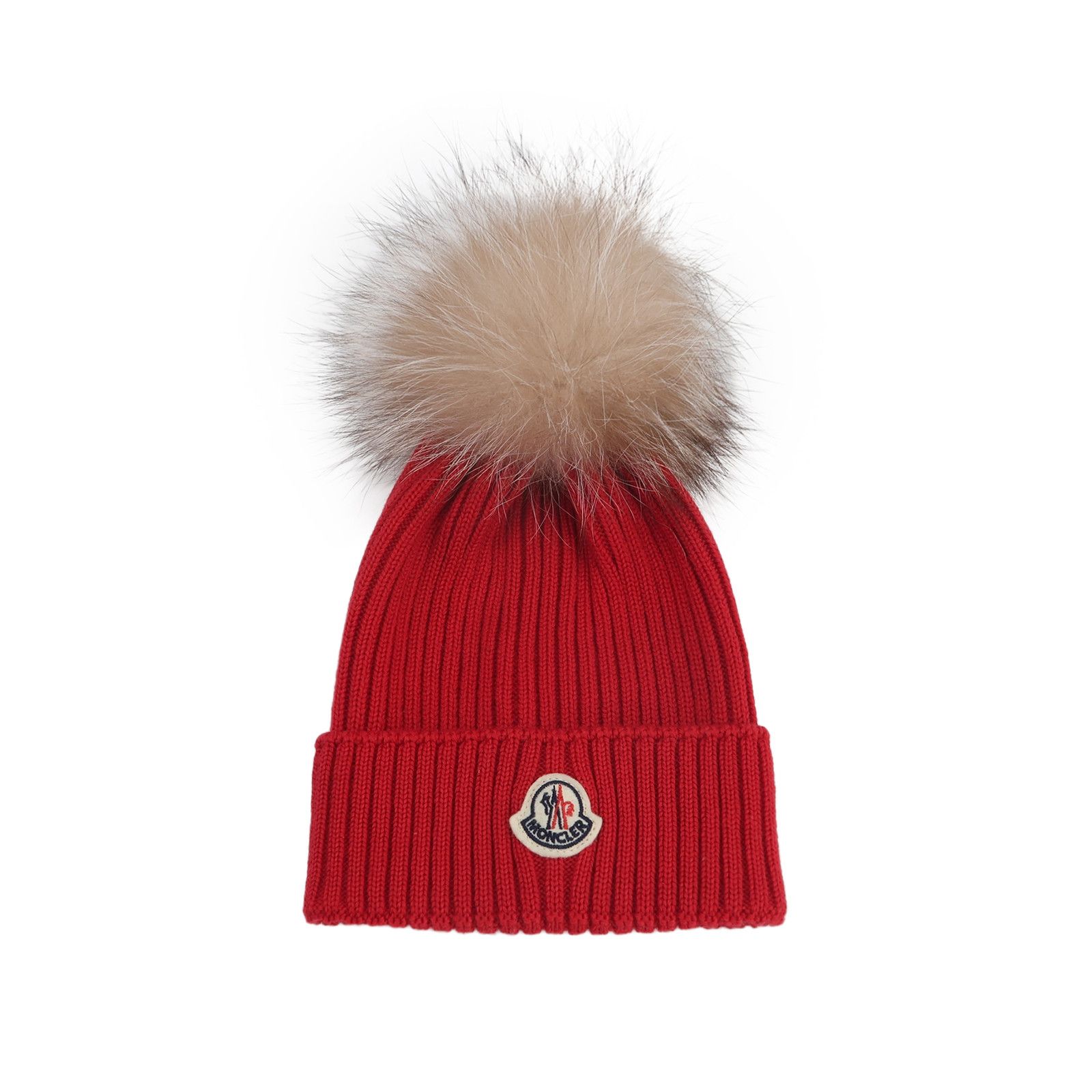 Moncler Moncler Logo Pom Pom Knit Hat Size L Size ONE SIZE - 1 Thumbnail