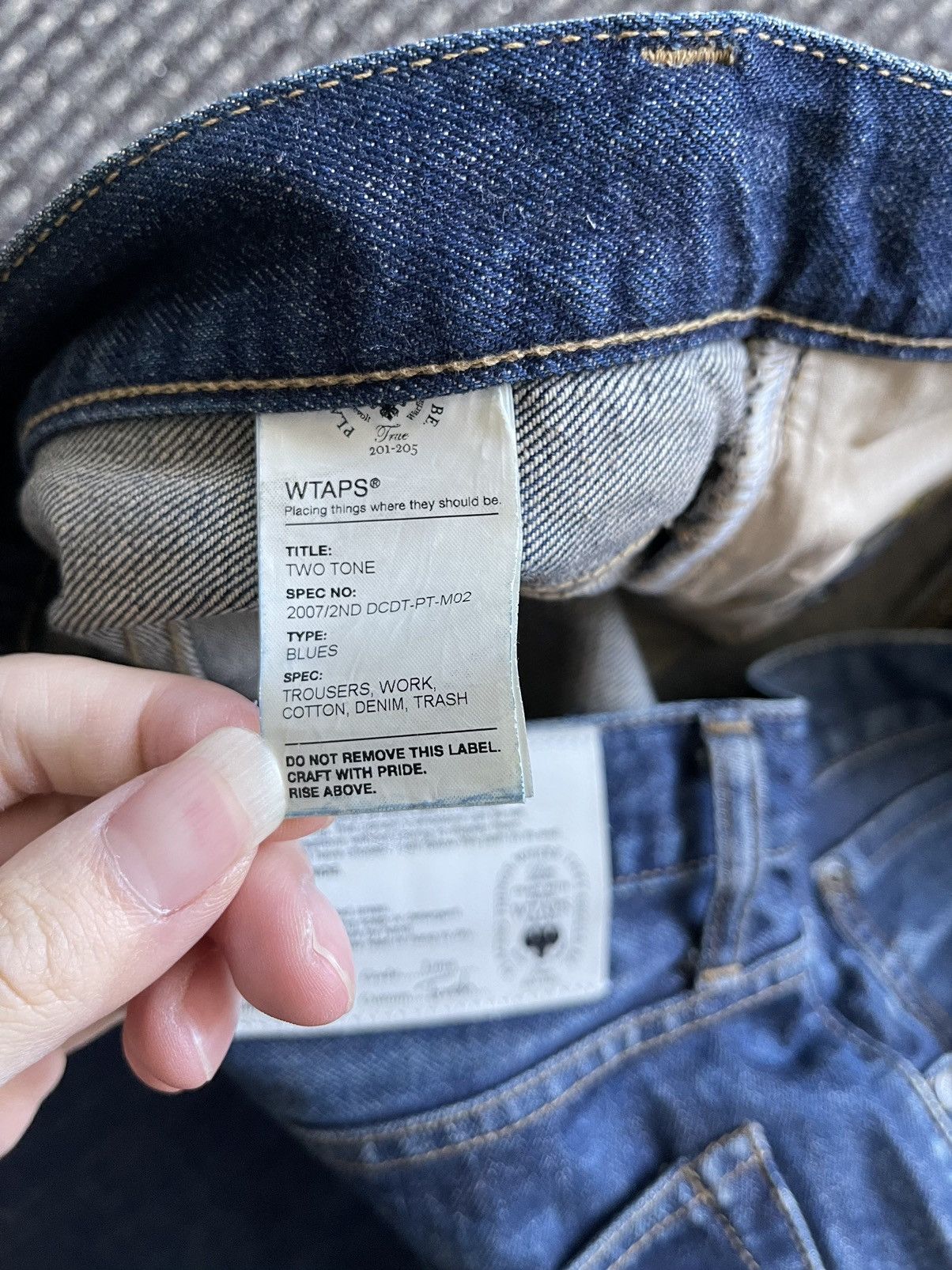 Wtaps 07AW OG Trash Wash Denim Size US 35 - 5 Thumbnail