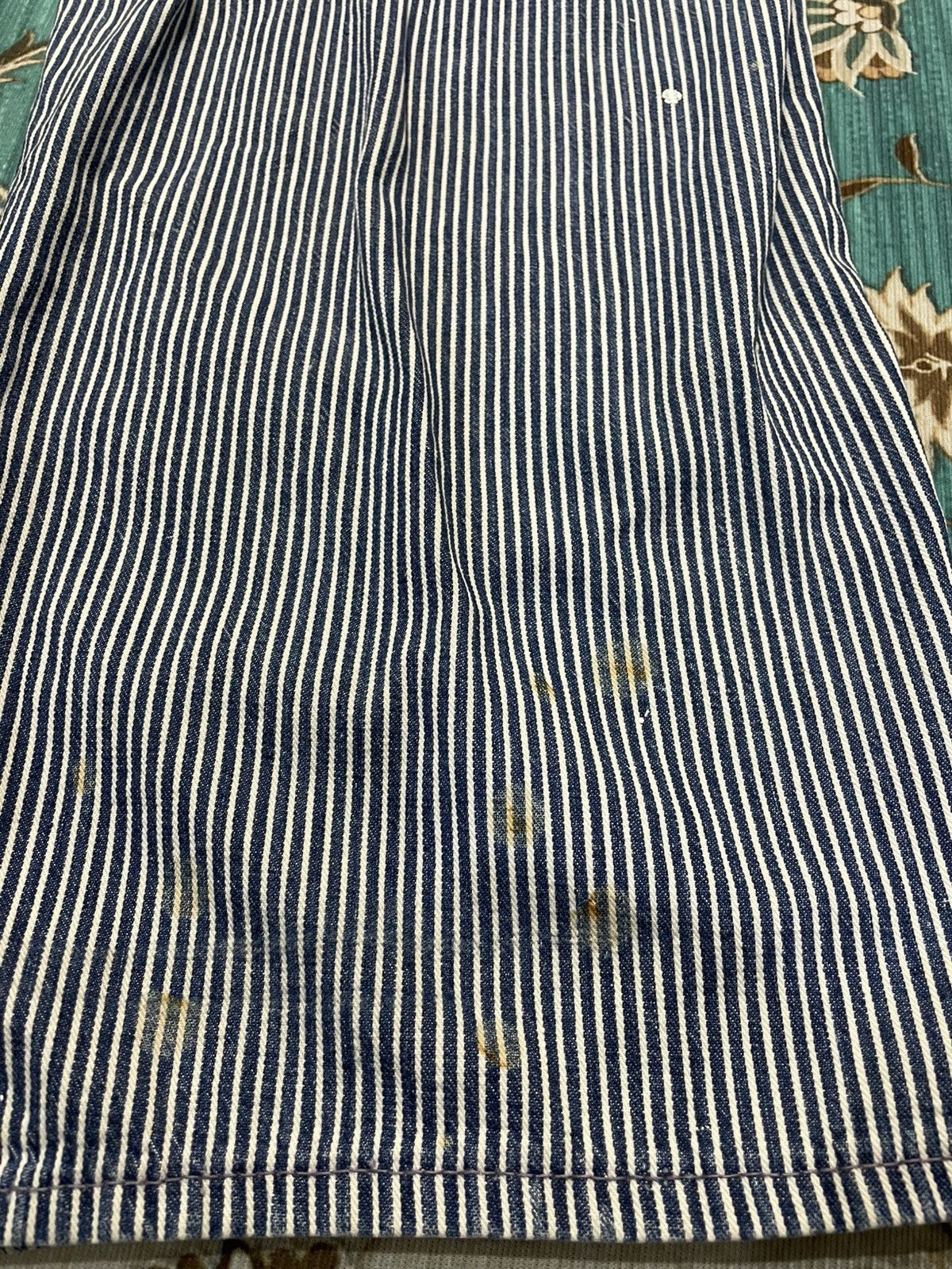 Big Mac Vintage 60s Hickory Stripe Big Mac Overalls Distressed Size US 36 / EU 52 - 4 Thumbnail