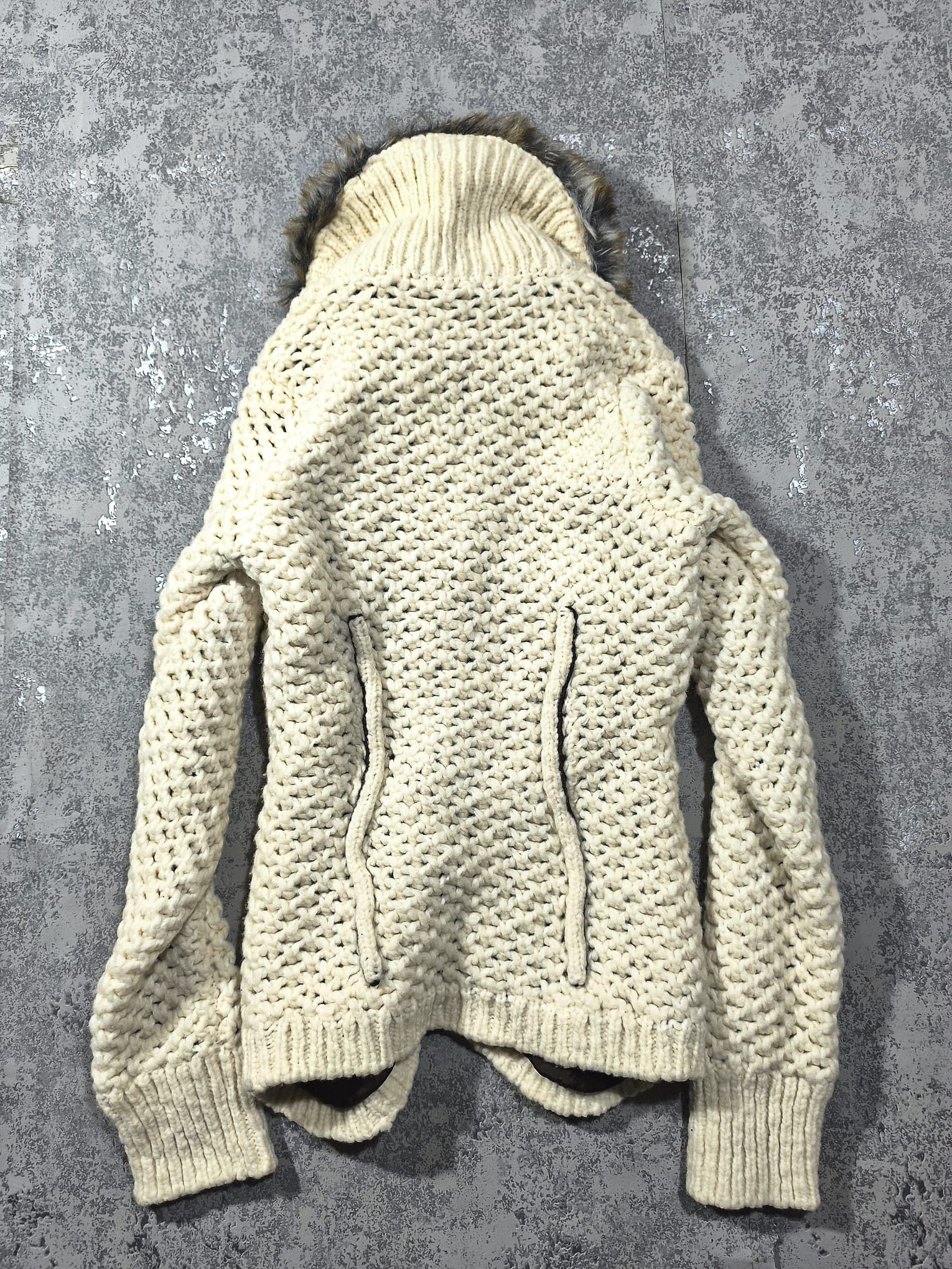 Miss Sixty miss sixty fur collar wool knit jacket Size S / US 4 / IT 40 - 5 Thumbnail