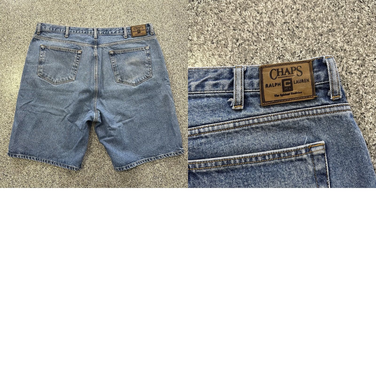 Chaps VINTAGE Chaps Jean Shorts Mens 42 90s Y2K Stone Wash 10” Jorts Blue Denim Casual 5-Pocket Mens XS? Size US 42 / EU 58 - 8 Thumbnail