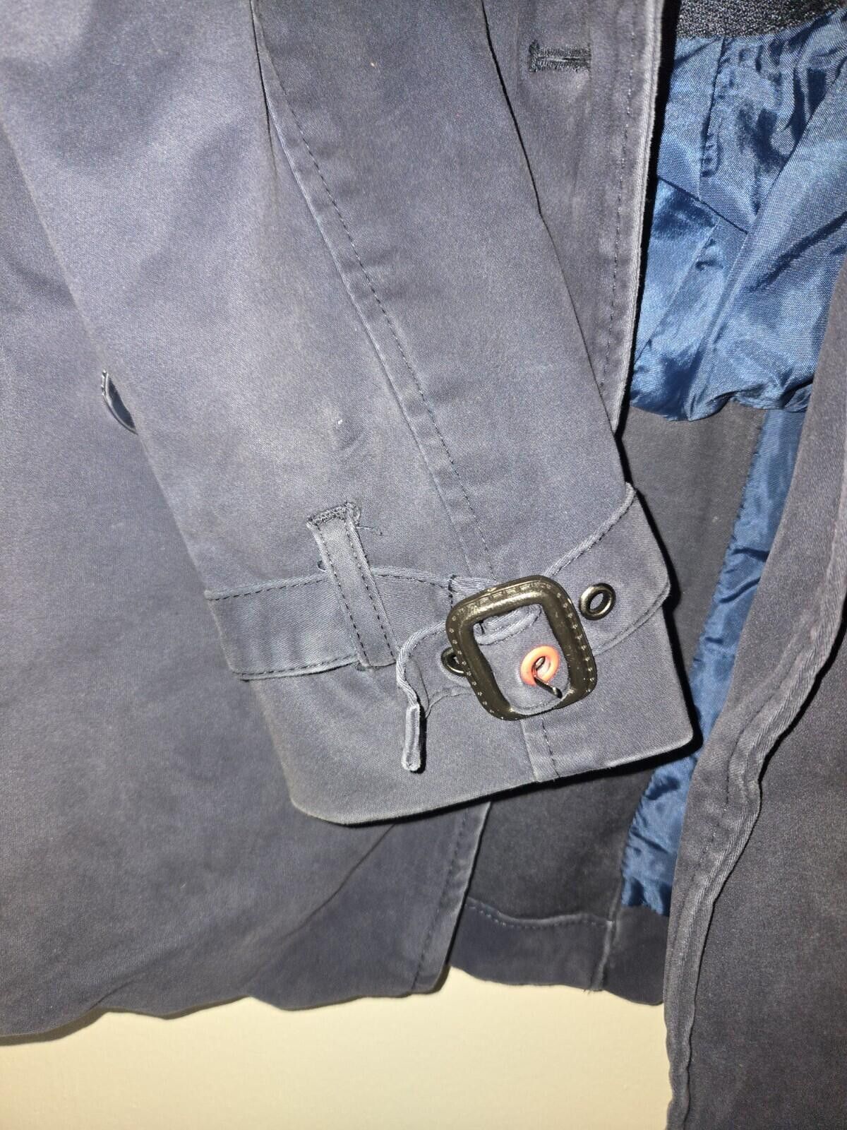 Superdry SUPERDRY Women's Navy Blue Pea Coat Size Small No Belt Size S / US 4 / IT 40 - 7 Thumbnail