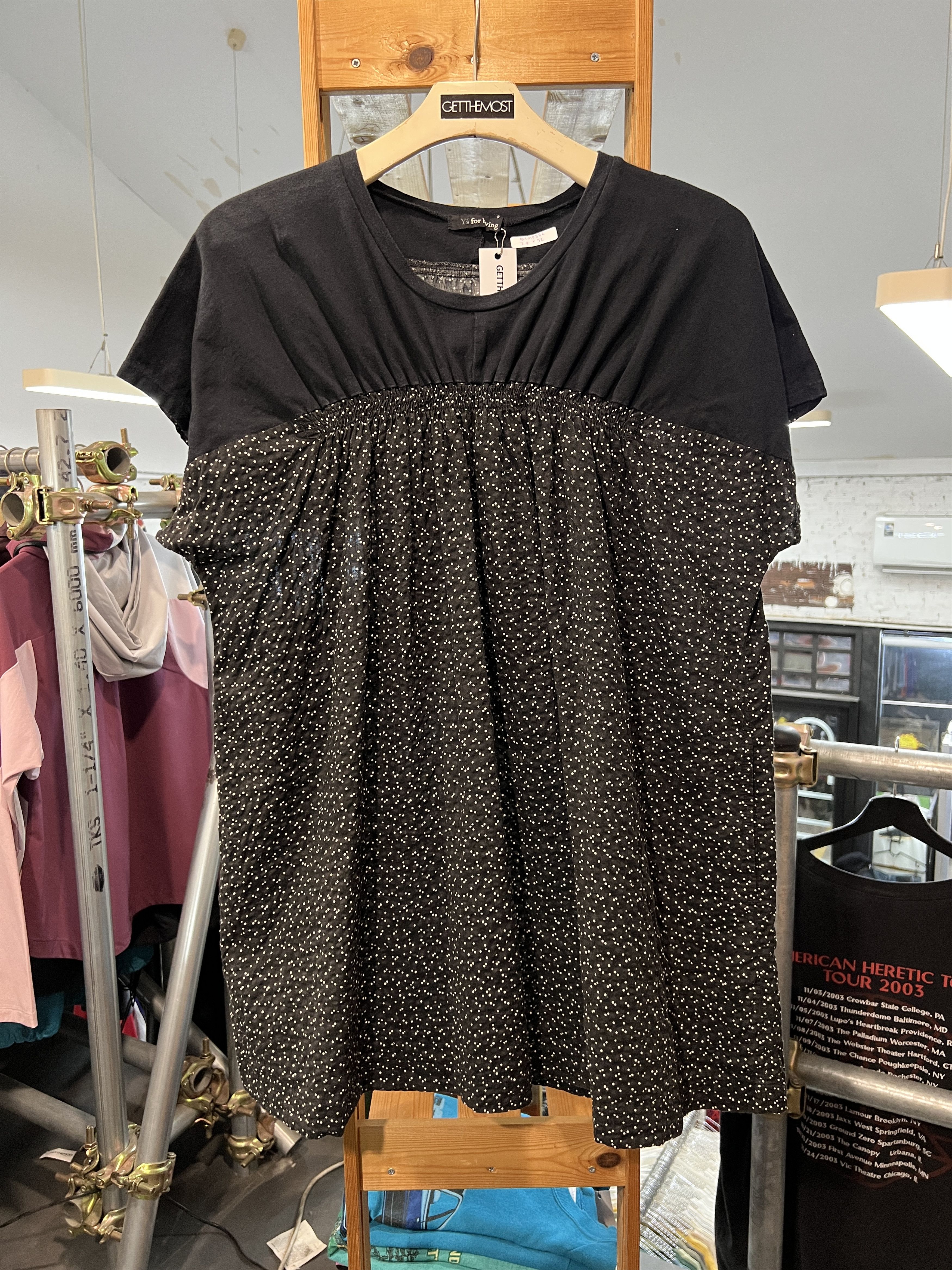 Y's Y's for living Yohji Yamamoto Dot Blouse GTMP386 Size XL / US 12-14 / IT 48-50 - 1 Thumbnail