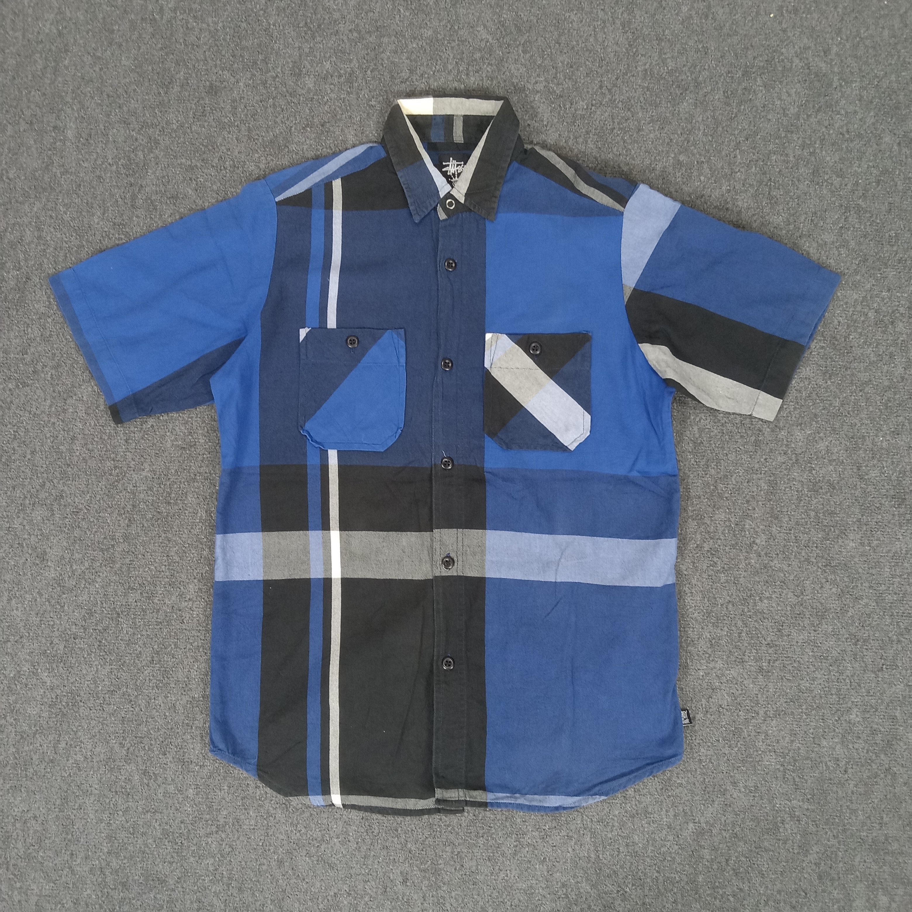 Stussy × Vintage Stussy American Streetwear Style Shirt Button Up Size US L / EU 52-54 / 3 - 4 Thumbnail