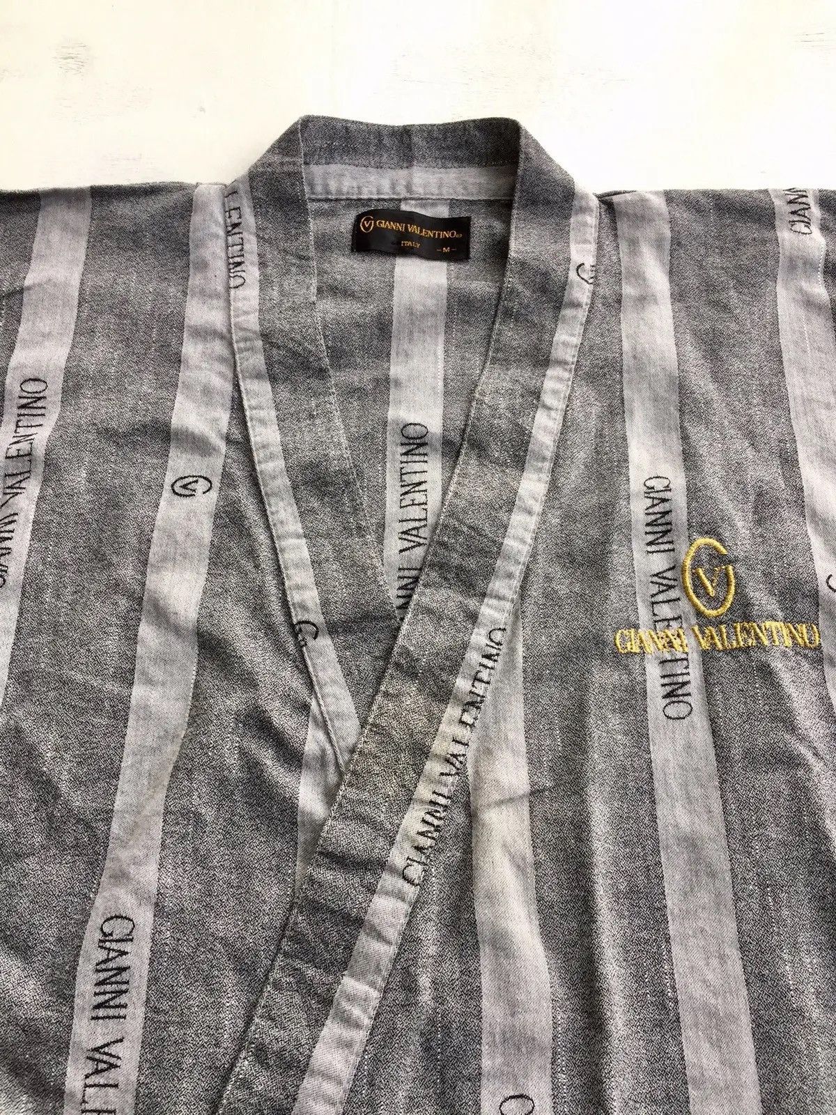 Gianni Valentino × Japanese Brand × Valentino Gianni Valentino Italy Short Sleeve Kimono Vintage Size US M / EU 48-50 / 2 - 2 Thumbnail