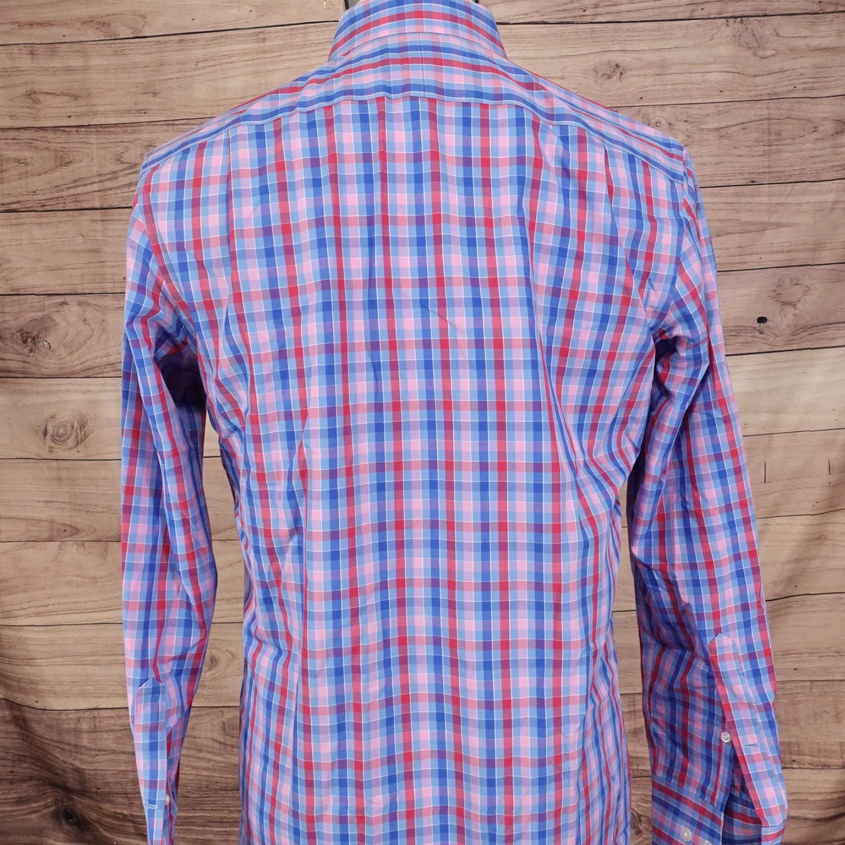 Bonobos Bonobos Men's Dress Shirt 15.5 Regular Fit Long Sleeve Check Cotton Collared Button Up Multicolor Business Casual Wedding Size 40R - 4 Thumbnail