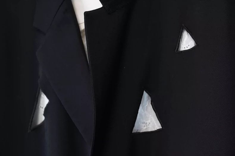 Yohji Yamamoto Yohji Yamamoto92SS Triangular Block Cutout Wool Jacket 2503 Size US S / EU 44-46 / 1 - 4 Thumbnail