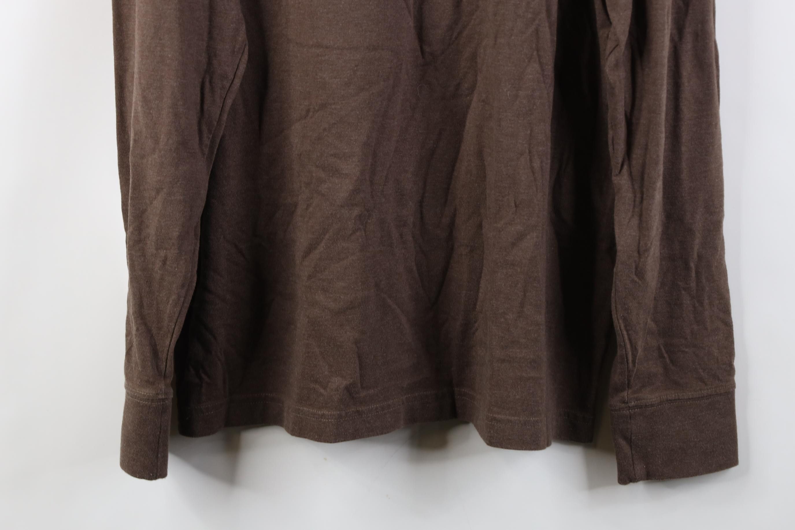 Life is Good Life Is Good Dog Long Sleeve T-Shirt Heather Brown Cotton Size US M / EU 48-50 / 2 - 13 Thumbnail