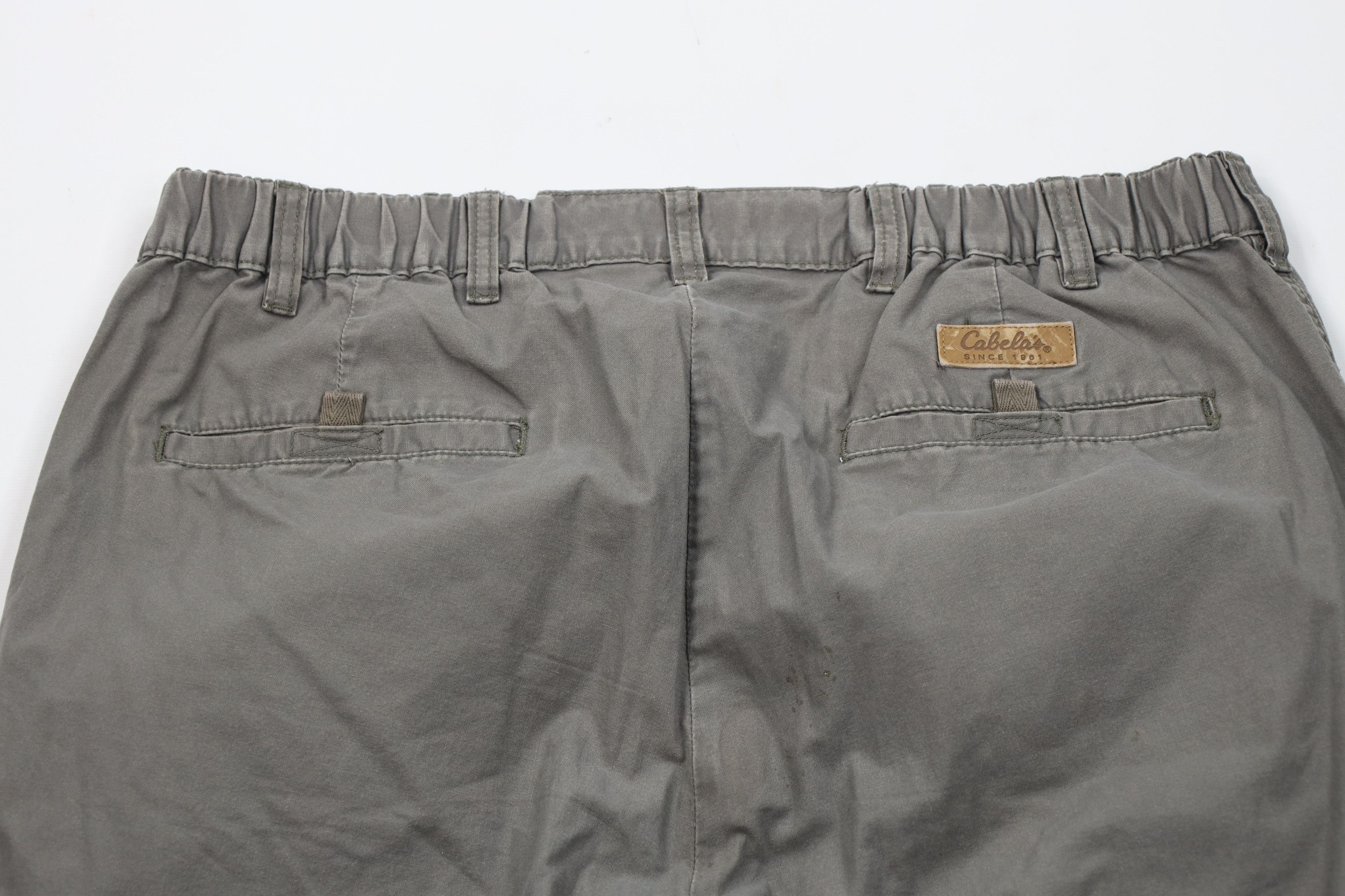 Cabelas Vintage Cabelas Wide Leg Trekking Hiking Pants Green Cotton Size US 36 / EU 52 - 11 Thumbnail