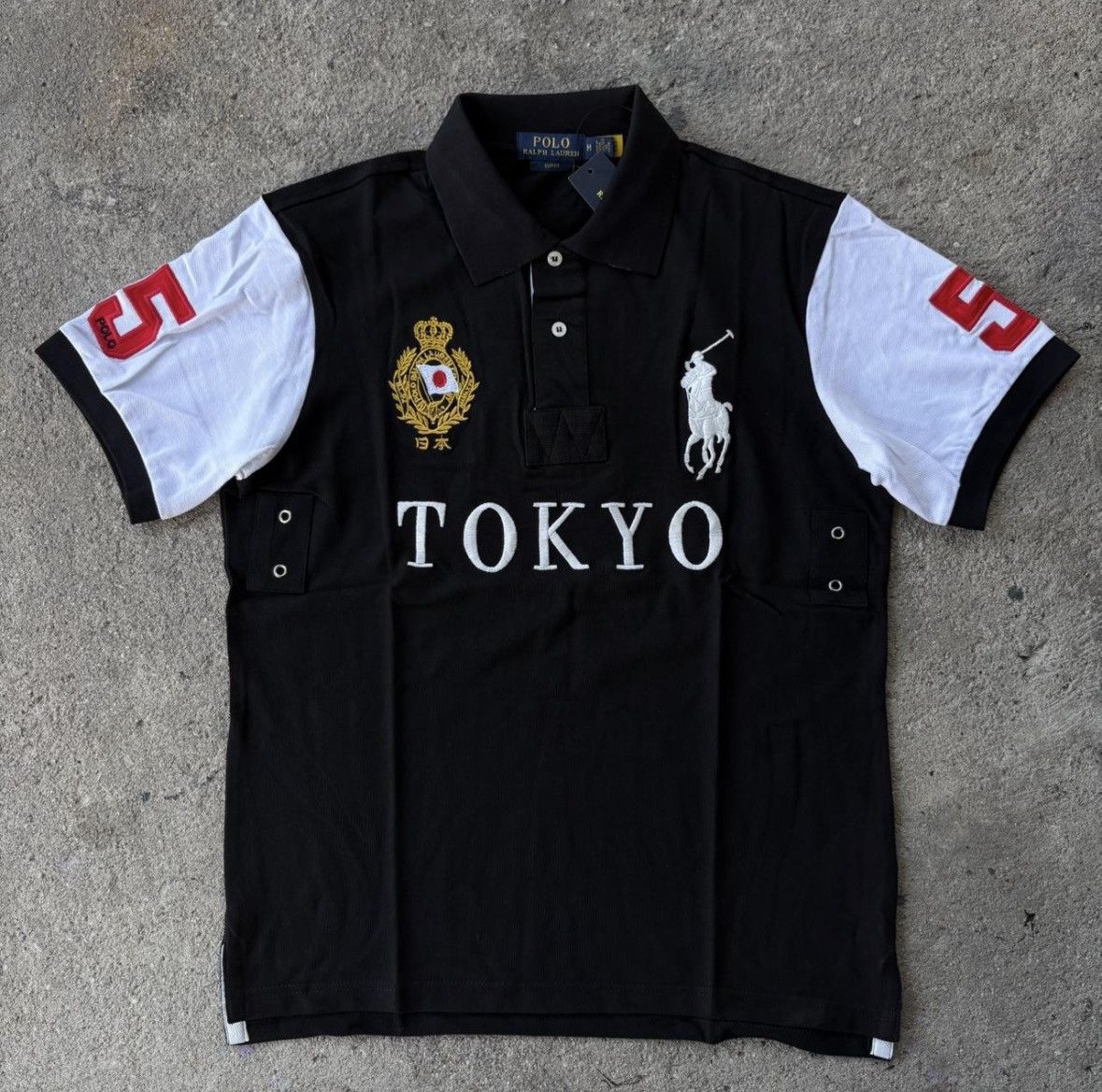 ラルフローレン　ポロシャツ　TOKYO　チーフキーフ　日本　東京　y2k M Polo Ralph Lauren × Ralph Lauren × Streetwear Vintage Y2K Chief