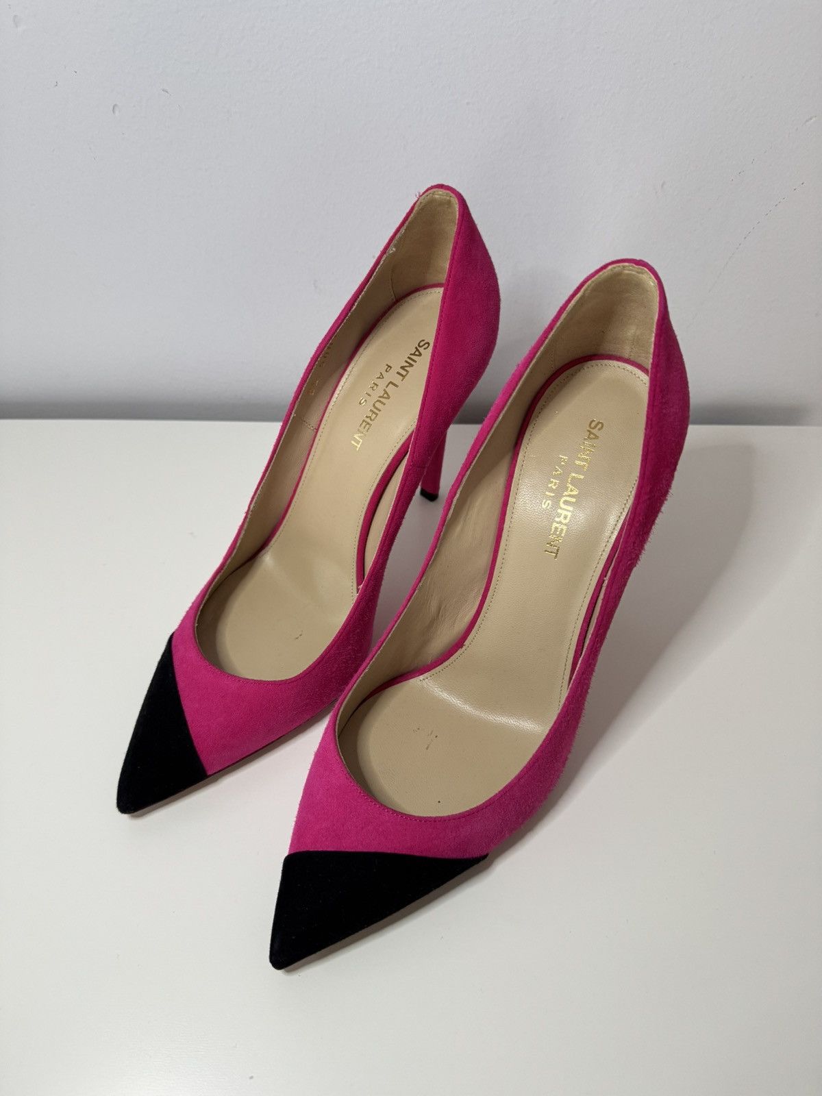 Yves Saint Laurent Saint Laurent Suede Heels Size US 8 / IT 38 - 7 Thumbnail