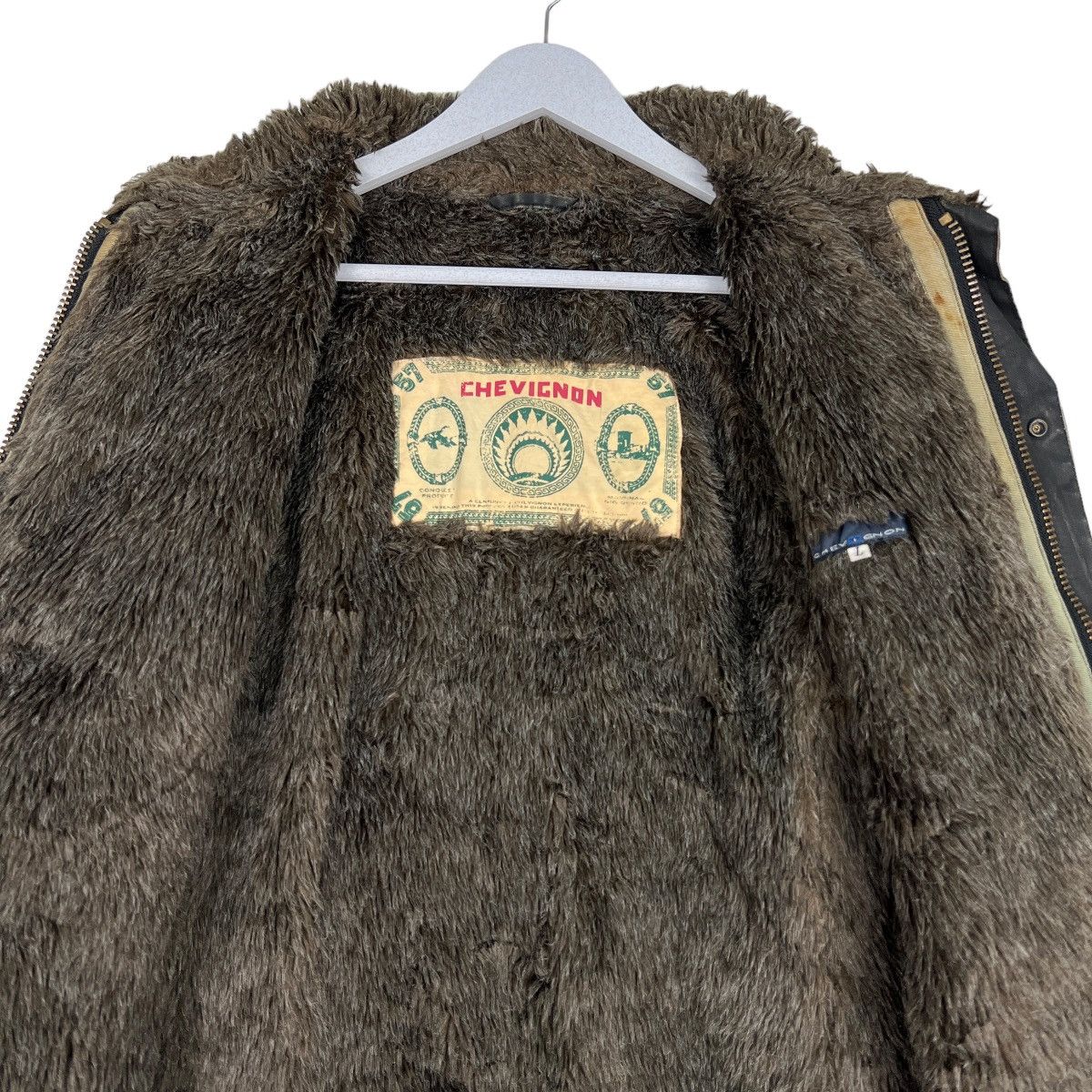 Chevignon 🔥 ARCHIVES CHEVIGNON FUR LINING RIDER MOTO JACKET Size US L / EU 52-54 / 3 - 13 Thumbnail