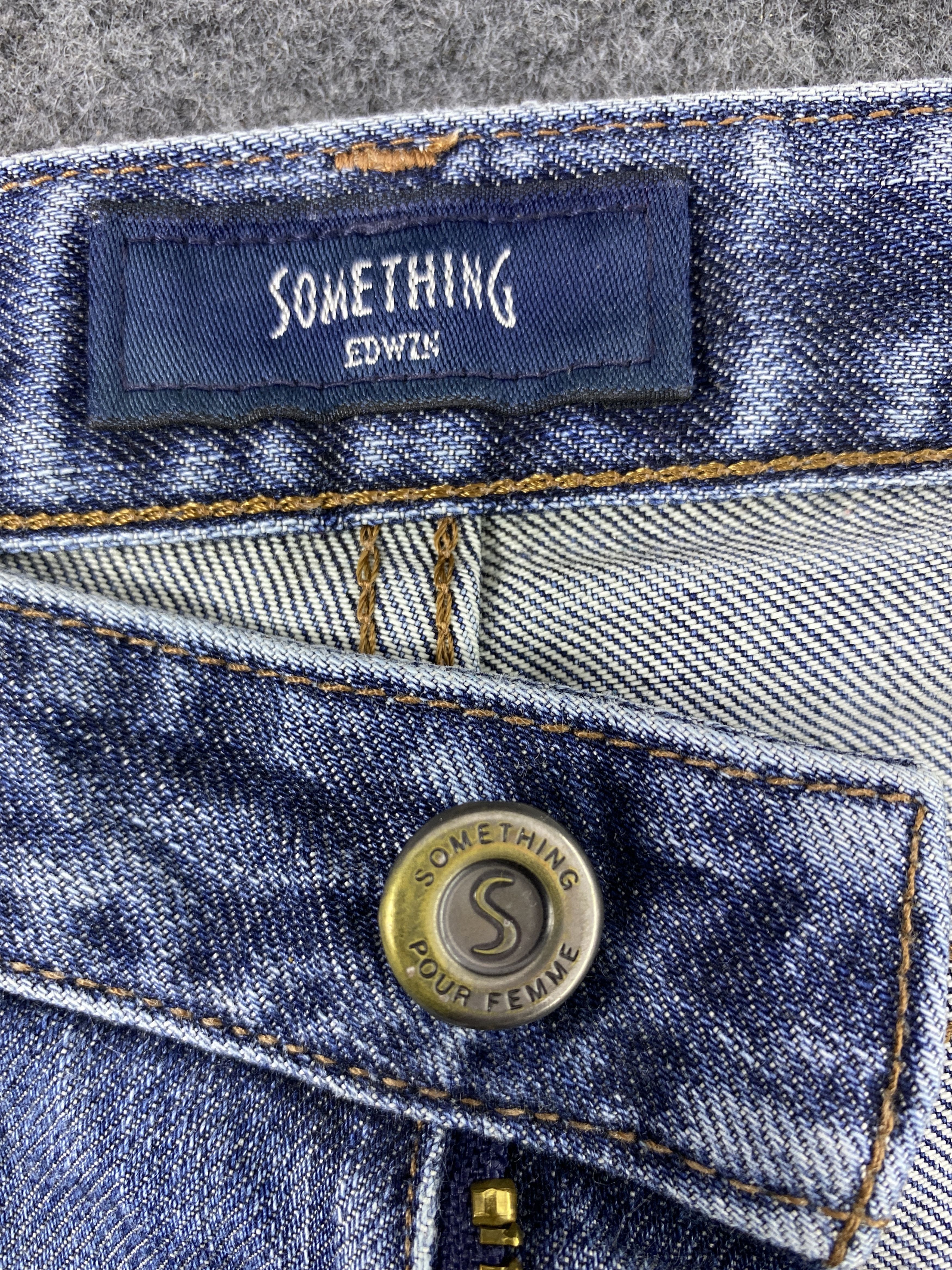 Edwin Something Sophia by Edwin Blue Wash Jeans - J1093 Size 27" / US 4 / IT 40 - 9 Thumbnail