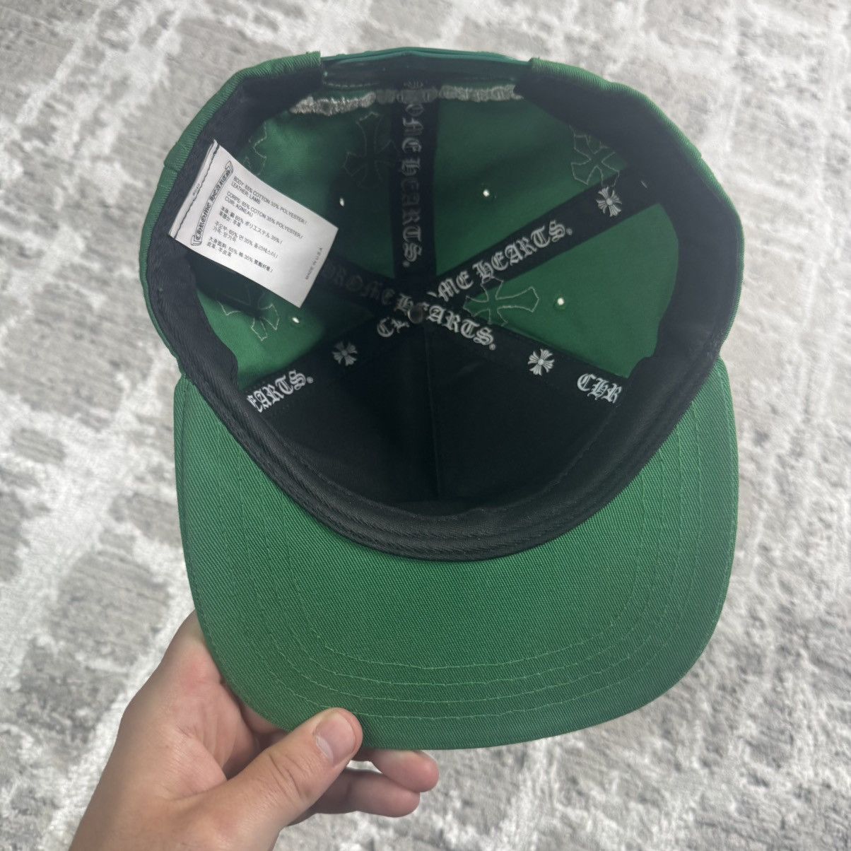 Chrome Hearts Leather cross patch baseball hat Size ONE SIZE - 11 Thumbnail