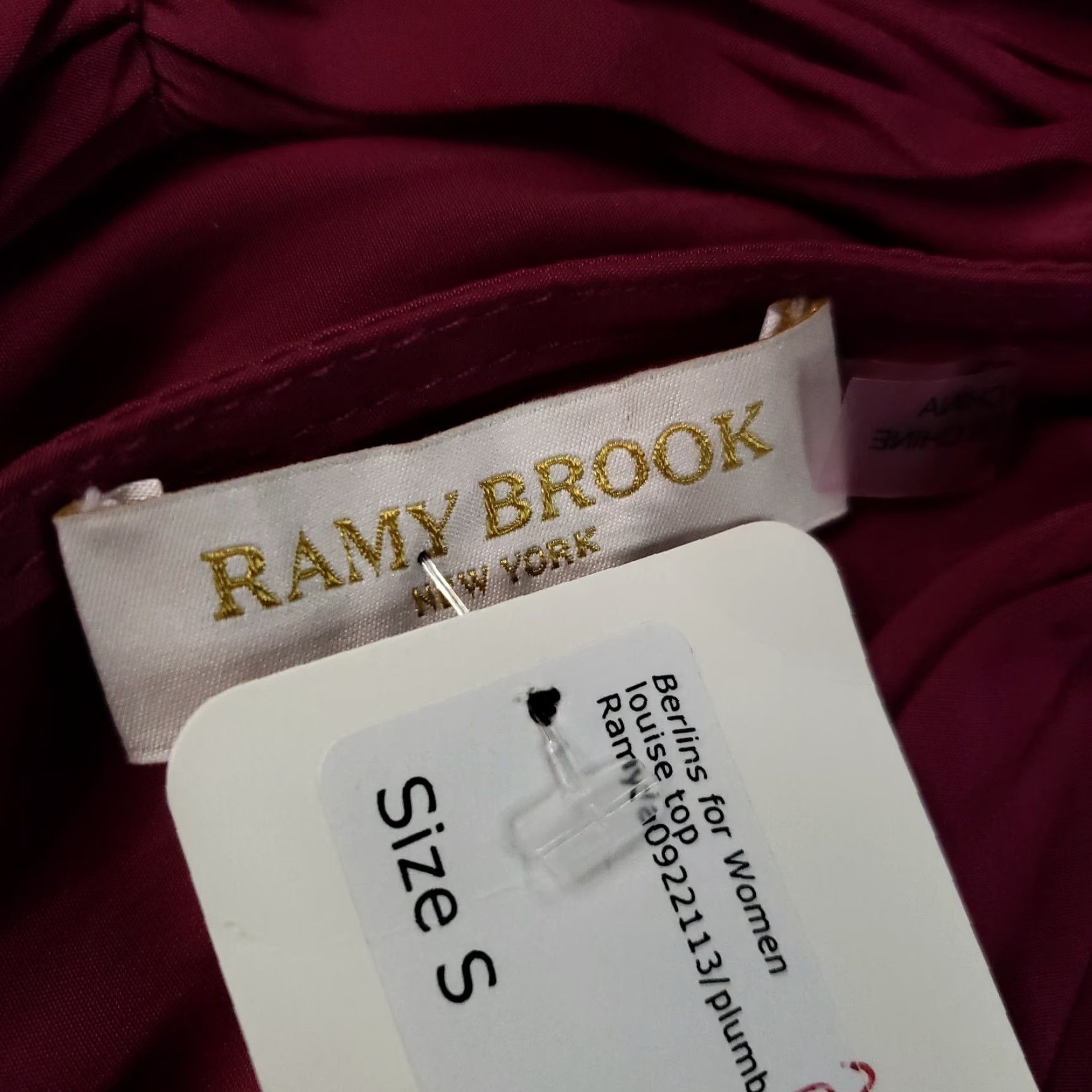 Ramy Brook Ramy Brook Blouse Women's Small Purple Pleated Halter Neck Top NWT Size S / US 4 / IT 40 - 5 Thumbnail