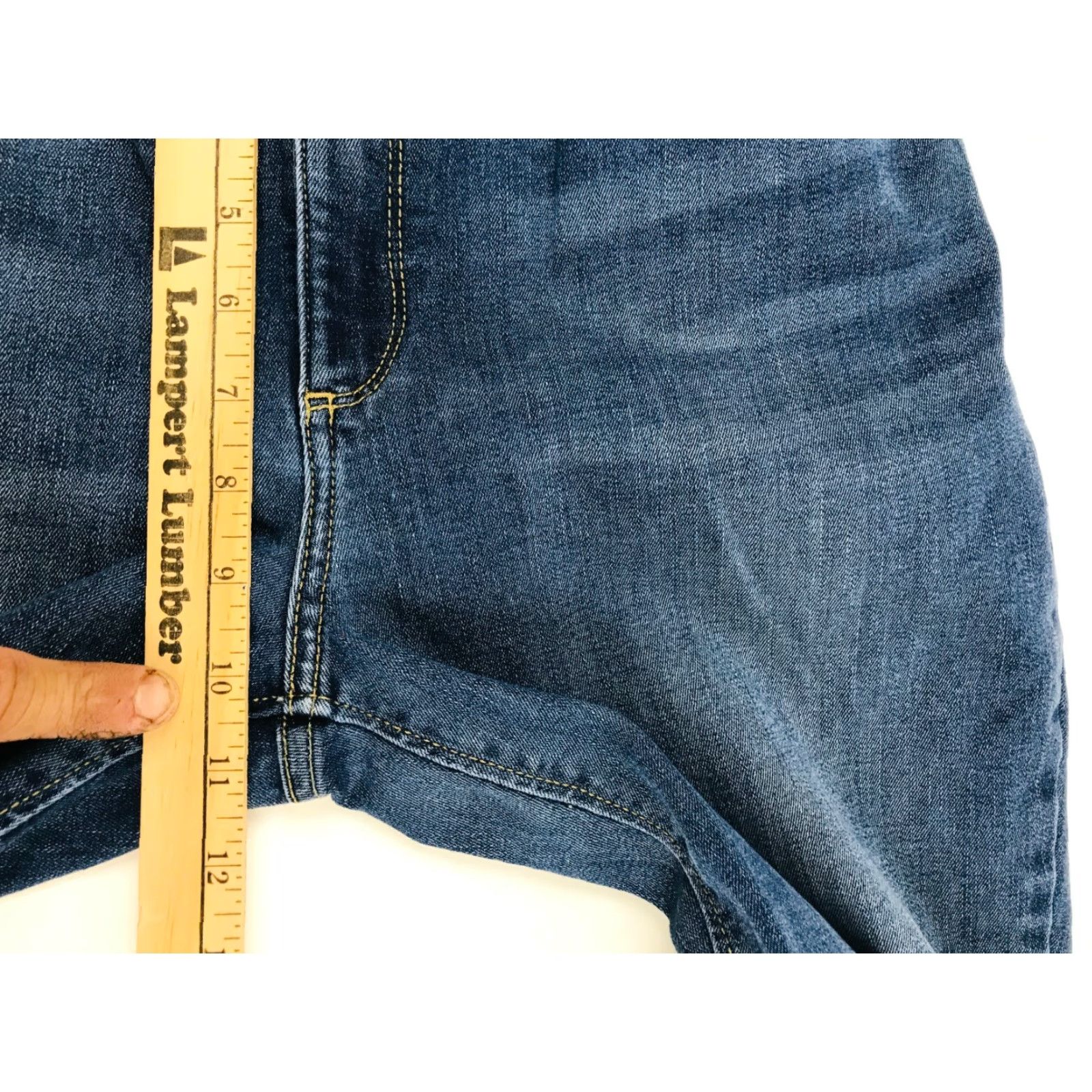 Lee Lee Jeans Women's Size 34 Blue Secretly Shape Regular Fit Straight Leg Mid Rise Jeans Size 24" / US 00 / IT 34 - 4 Thumbnail