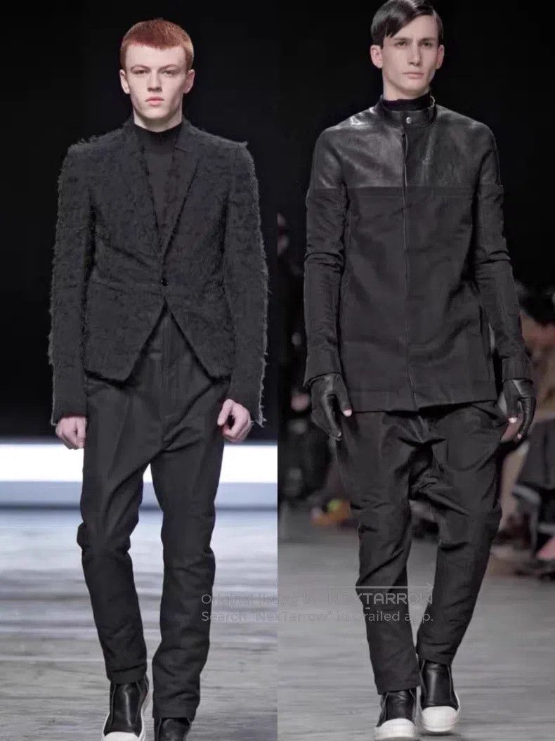 Rick Owens Rick Owens 13 FW Mainline Double Wool Crotch Trousers Size US 36 / EU 52 - 2 Thumbnail