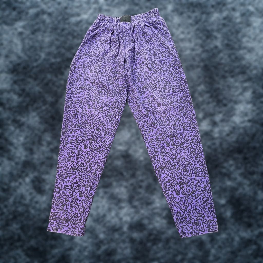 Vintage VINTAGE Blade Gear Pants Women L Purple Tapered High Rise Pleat & Taper All Over 80s High Rise Womens (Inseam 32) Size 36" / US 14 / IT 50 - 1 Thumbnail