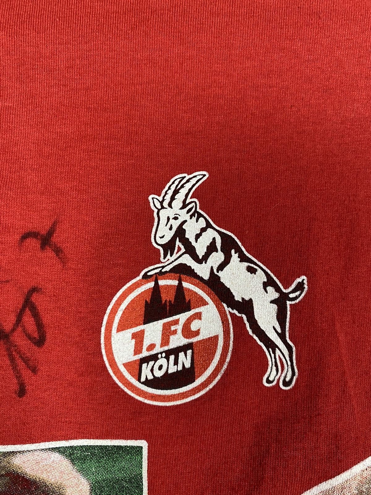 Vintage Vintage 1.FC Köln Aufstieg 2008 Autograph Tee T Shirt Size US L / EU 52-54 / 3 - 13 Thumbnail
