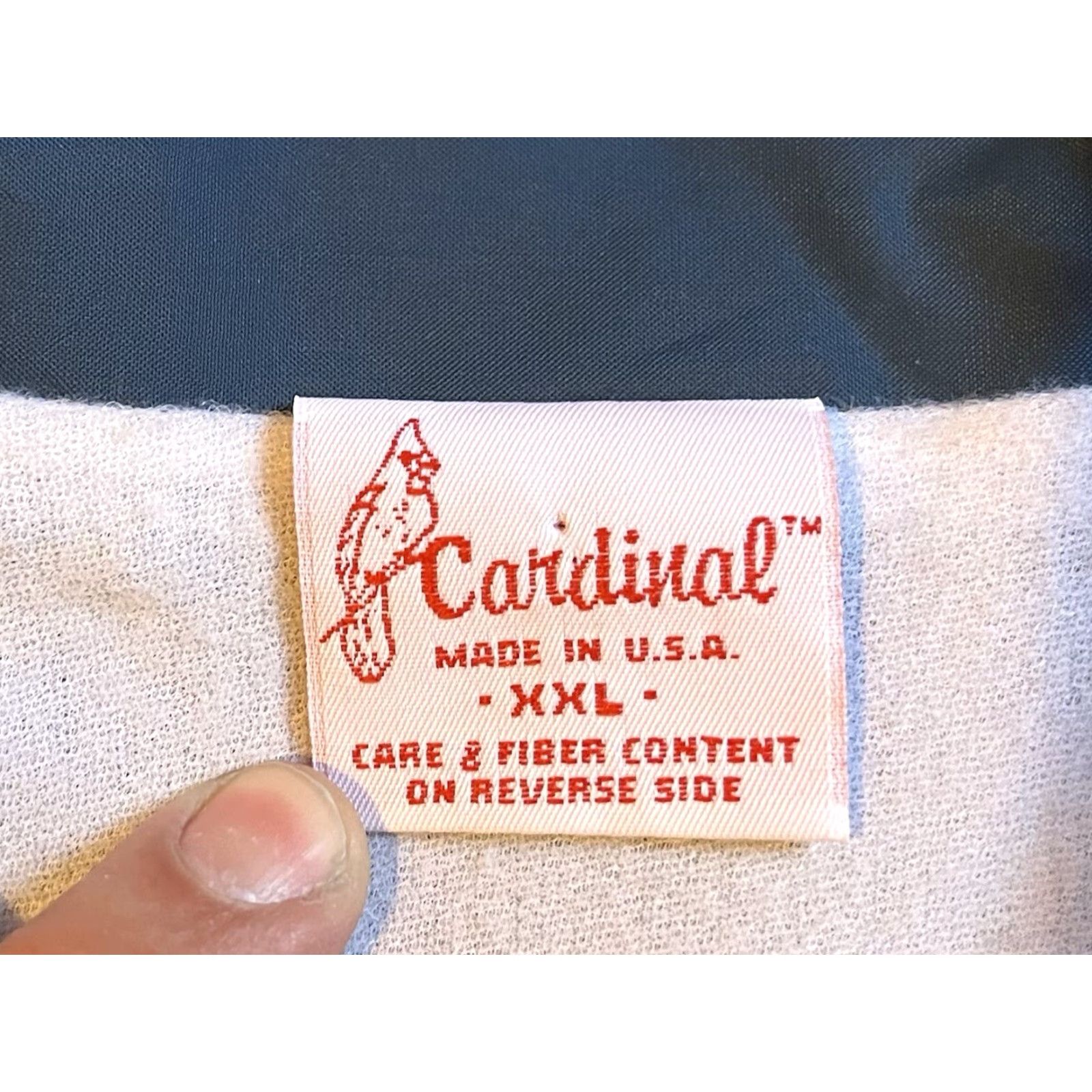 Vintage VINTAGE Cardinal Jacket Men’s 2XL Bomber Blue 90s Happy Chef Restaurants Logo Zip Pockets Short Coat USA Size US XXL / EU 58 / 5 - 5 Thumbnail