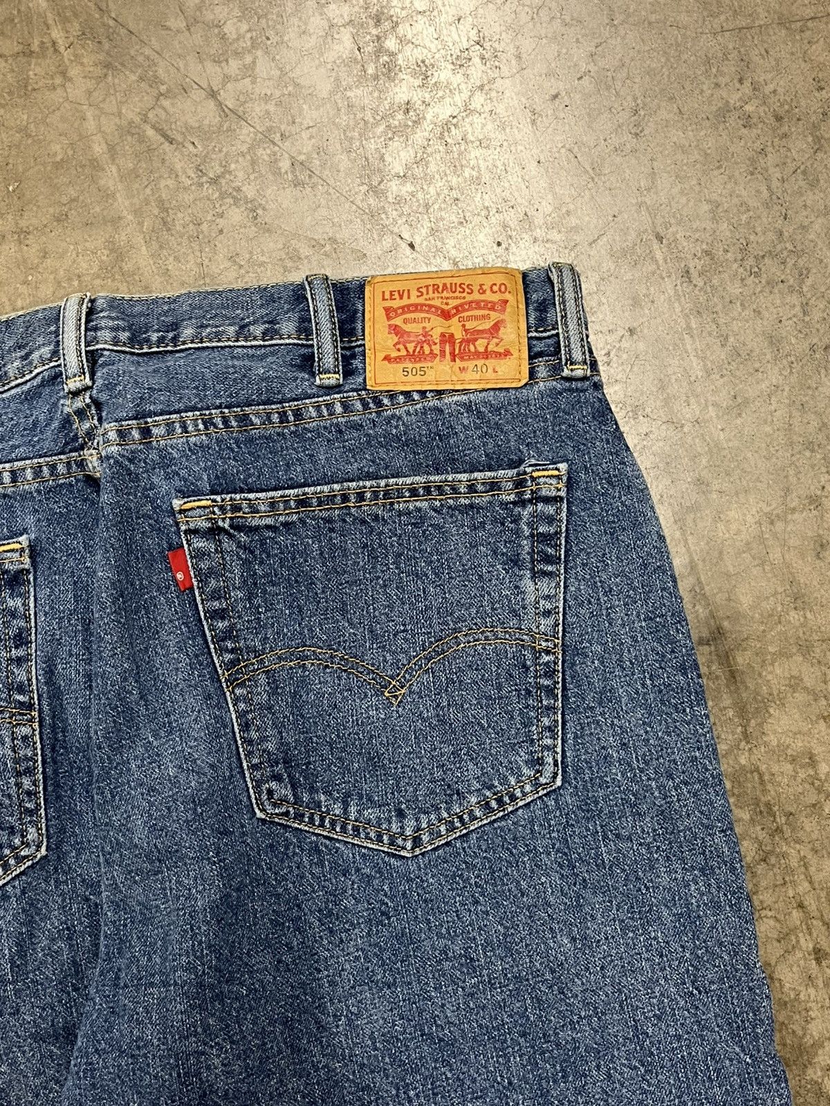 Levi's × Vintage Levi’s jorts baggy fit denim skater streetwear hype rare Size US 38 / EU 54 - 3 Thumbnail