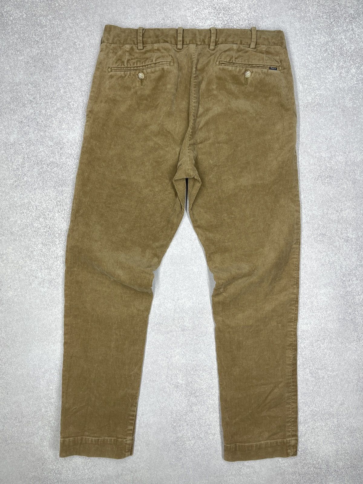 Polo Ralph Lauren Mens Polo Ralph Lauren Corduroy Pants Brown Y2K Rugby Size US 30 / EU 46 - 2 Thumbnail