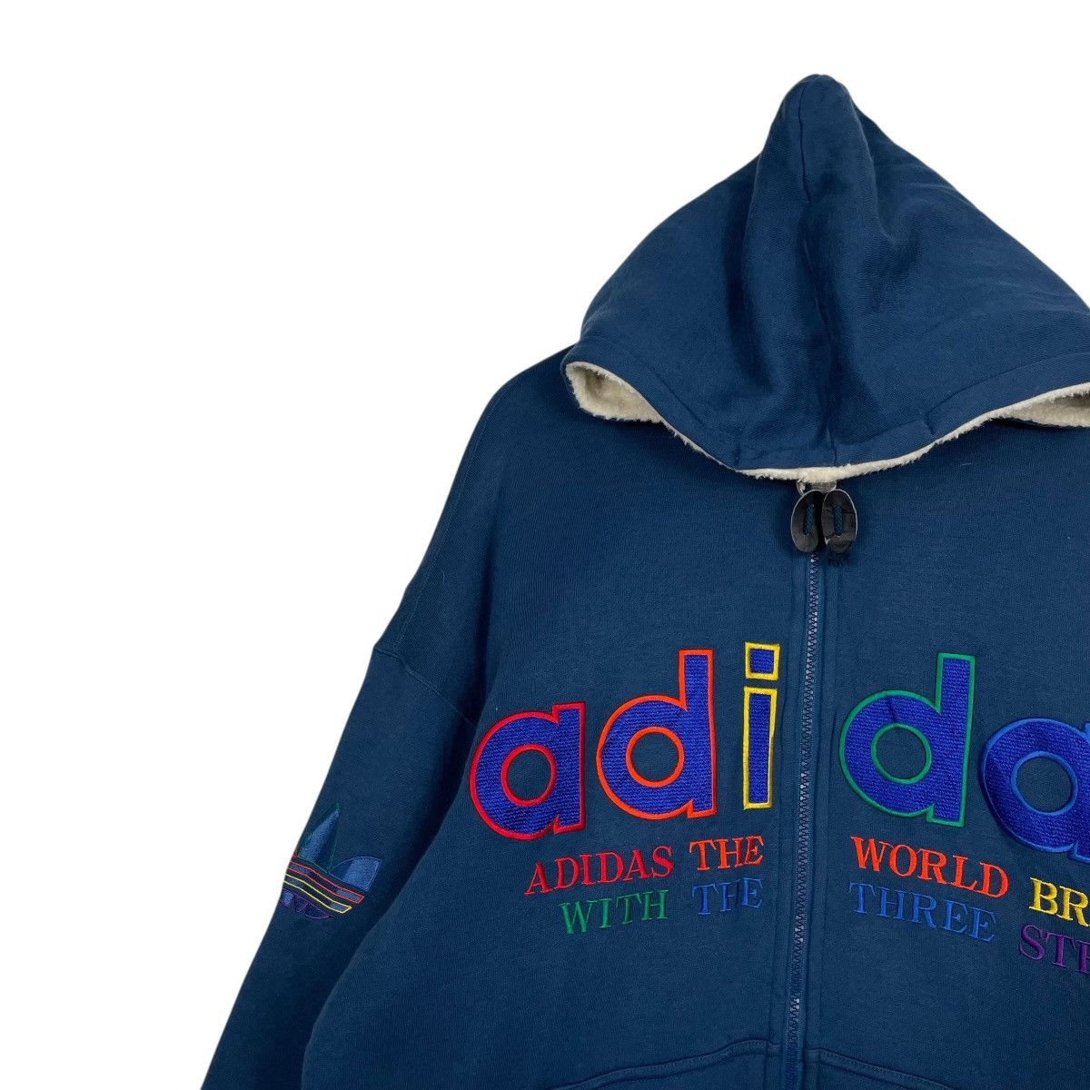 Adidas Adidas Big Logo Zipper Hoodie Size US L / EU 52-54 / 3 - 6 Thumbnail