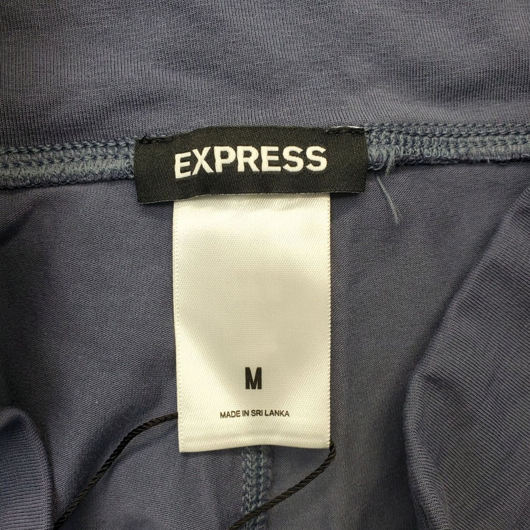 Express Express Leggings Womens Size M Blue Stretch Regular Fit Skinny High Waist Capris Size 32" / US 10 / IT 46 - 7 Thumbnail