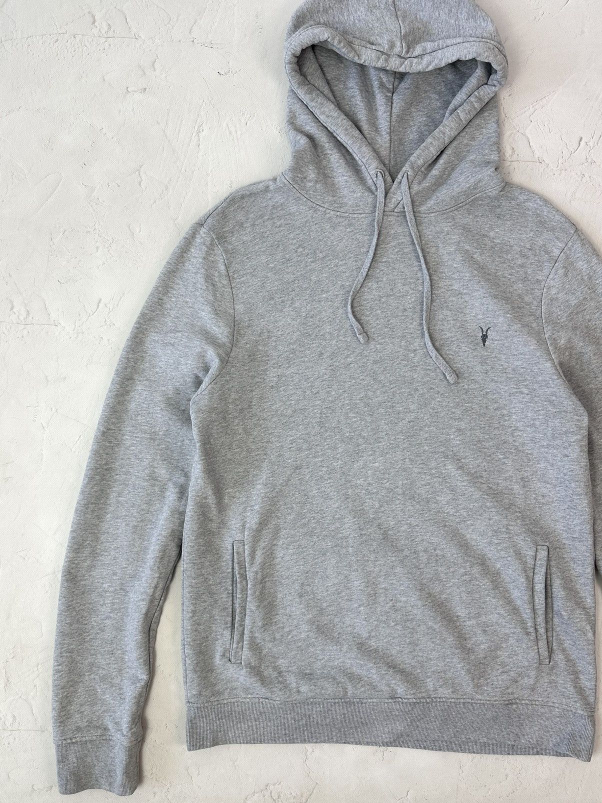 Allsaints Allsaints Raven Grey Logo Hoodie Size US L / EU 52-54 / 3 - 2 Thumbnail