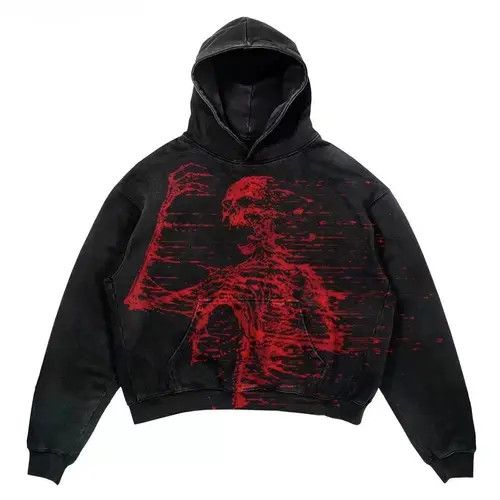 Japanese Brand Black Vintage Pynk Y2k Gothic Hoodie Size US XXL / EU 58 / 5 - 7 Thumbnail
