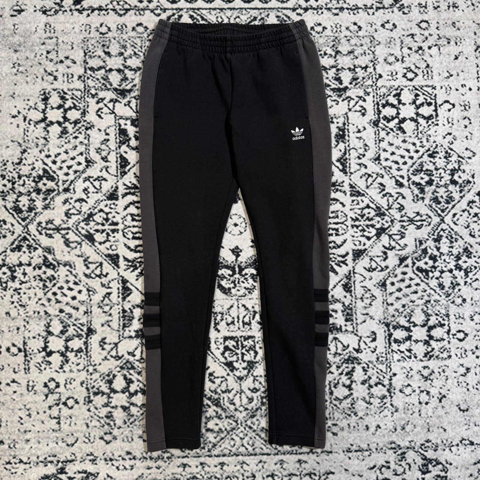 Adidas Vintage Adidas Unisex Black Cotton Sweatpants Size S Y2K Size US 29 - 1 Thumbnail