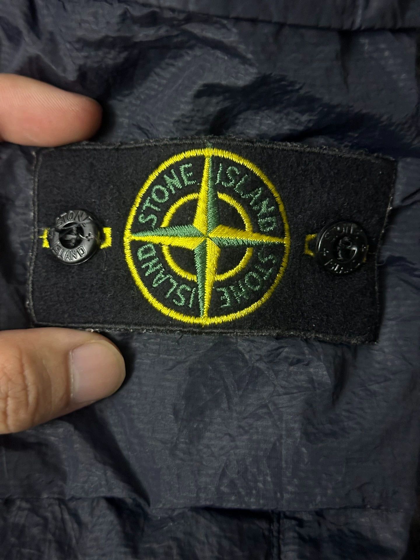 Stone Island StoneIsland Metal Nylon Seersucker 2-Pocket Navy Cargo Pants Size US 29 - 5 Thumbnail