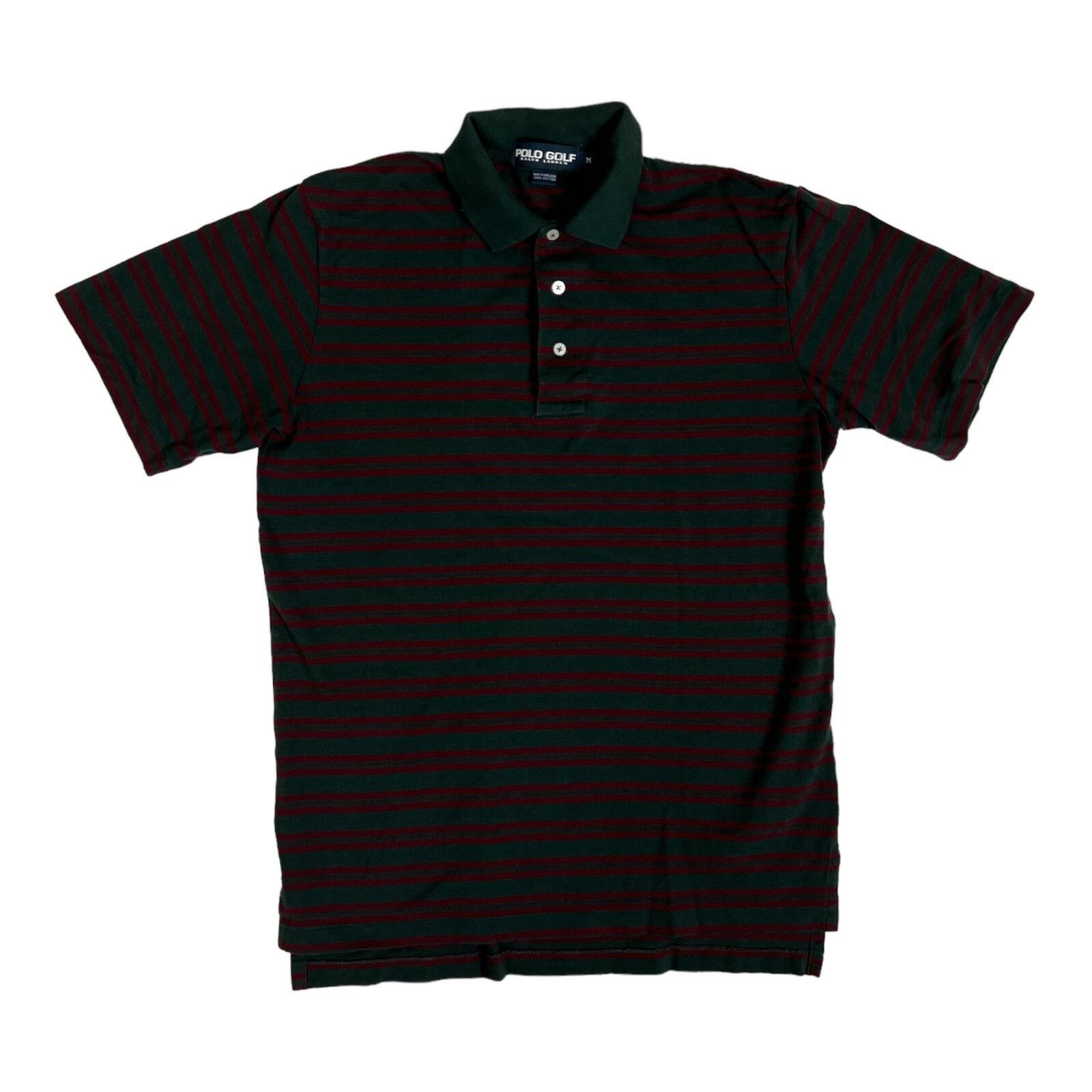 Ralph Lauren Vintage Polo Golf Ralph Lauren Polo Shirt Striped Green Red Size US M / EU 48-50 / 2 - 1 Thumbnail