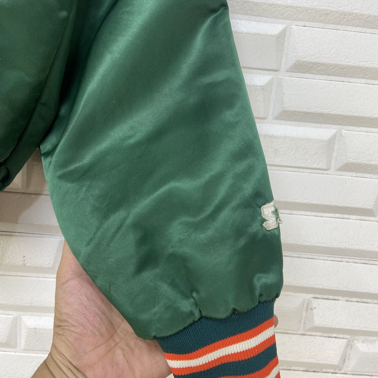 NFL Vintage NFL Hurricanes by Starter Satin Varsity Jacket Size US L / EU 52-54 / 3 - 8 Thumbnail