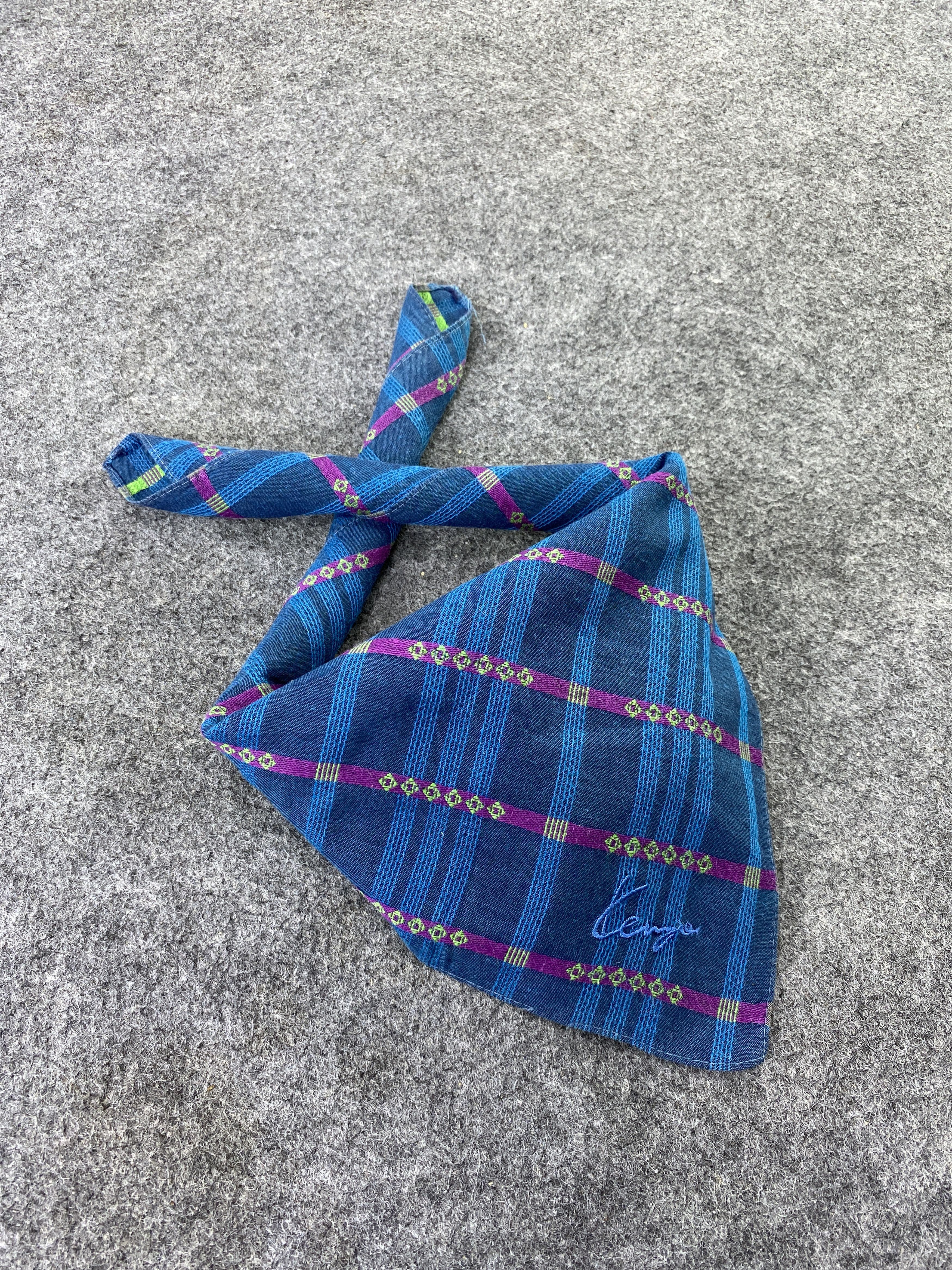 Kenzo × Vintage Kenzo Handkerchief / Bandana / Neckerchief / Headscarf-B180 Size ONE SIZE - 1 Thumbnail