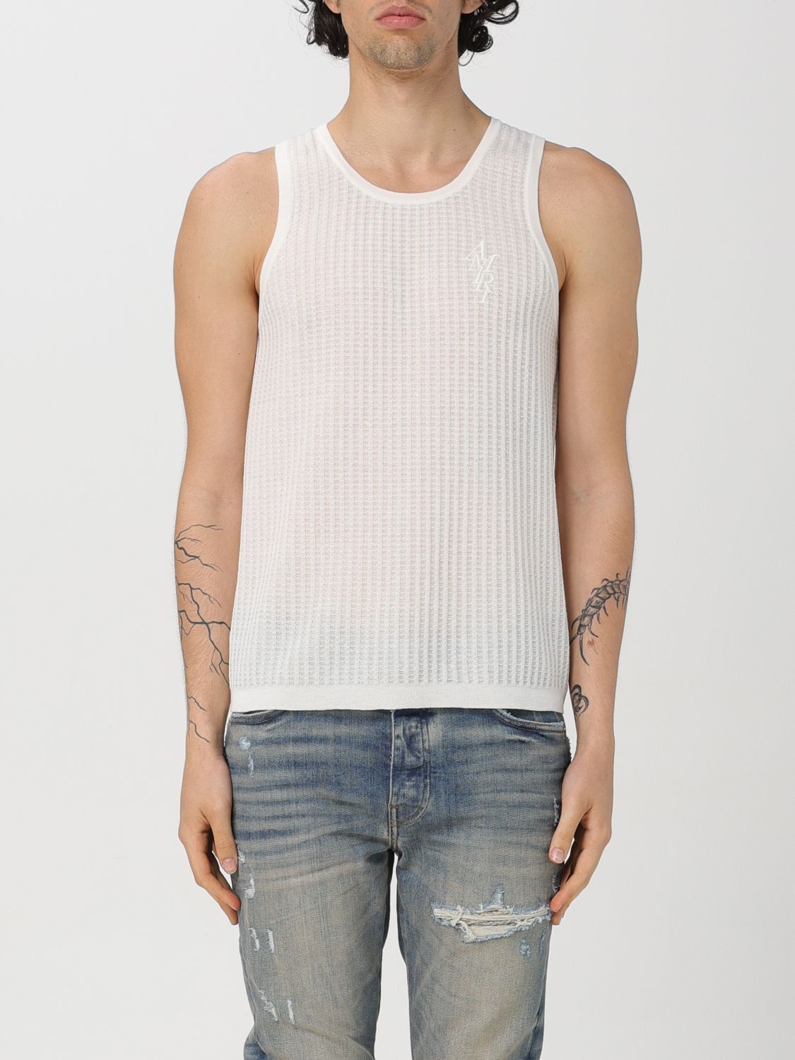 image of Amiri Tank Top Men White (Size Medium)