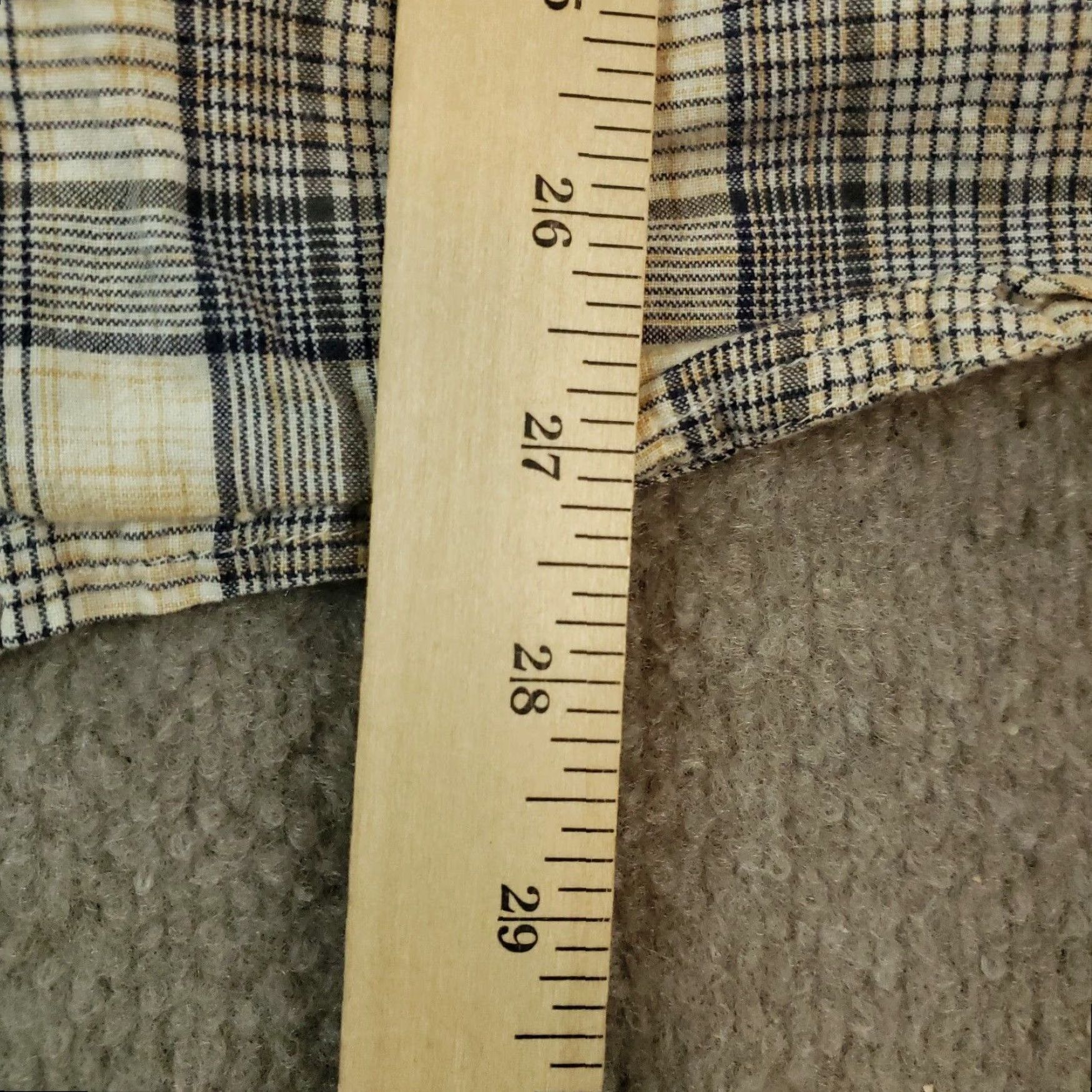 Vintage Horny Toad Button Up Shirt Mens Extra Large Beige Gray Plaid Short Sleeve Casual Size US XL / EU 56 / 4 - 3 Thumbnail